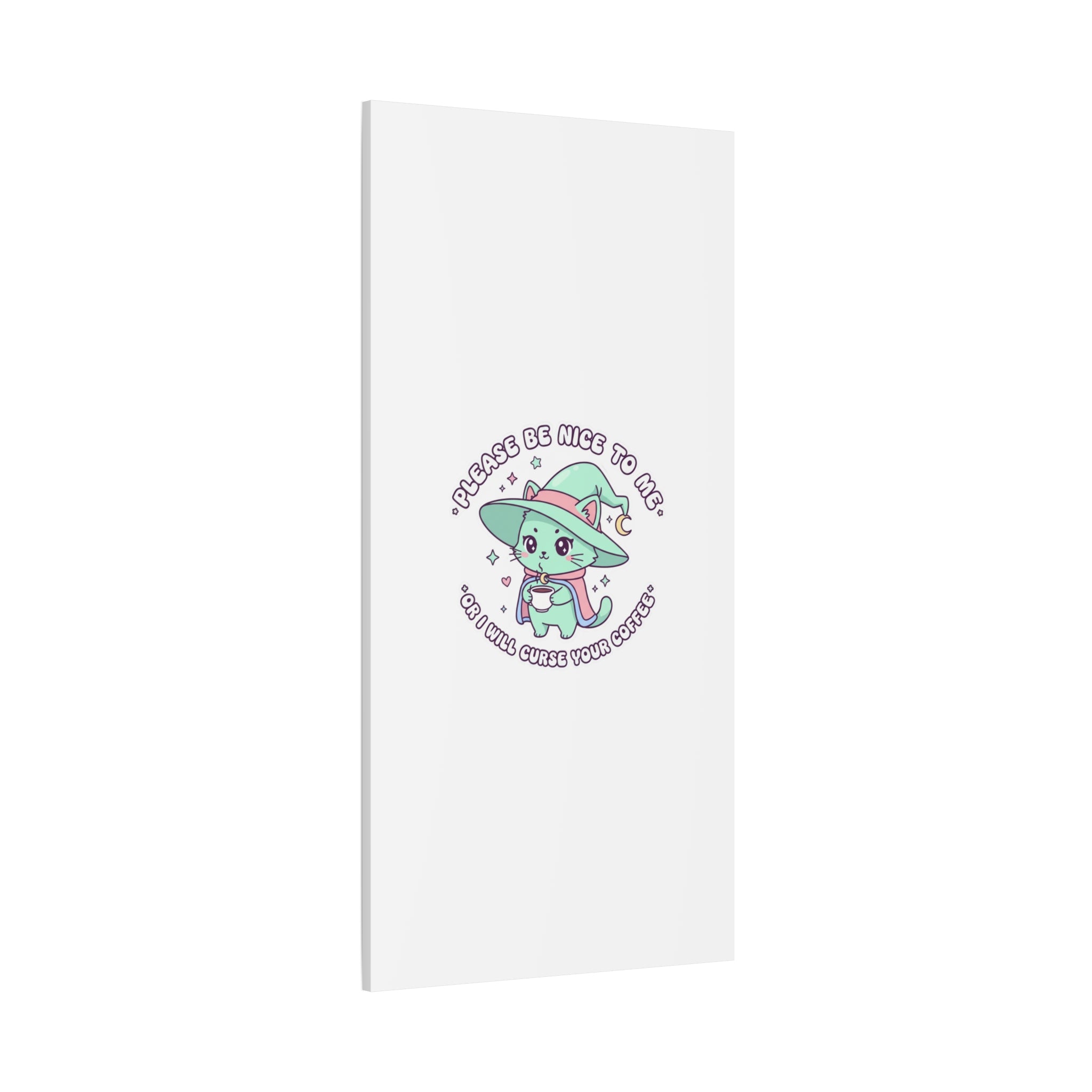 Please Be Nice To Me Canvas | Soft Threat kawaii menacing art