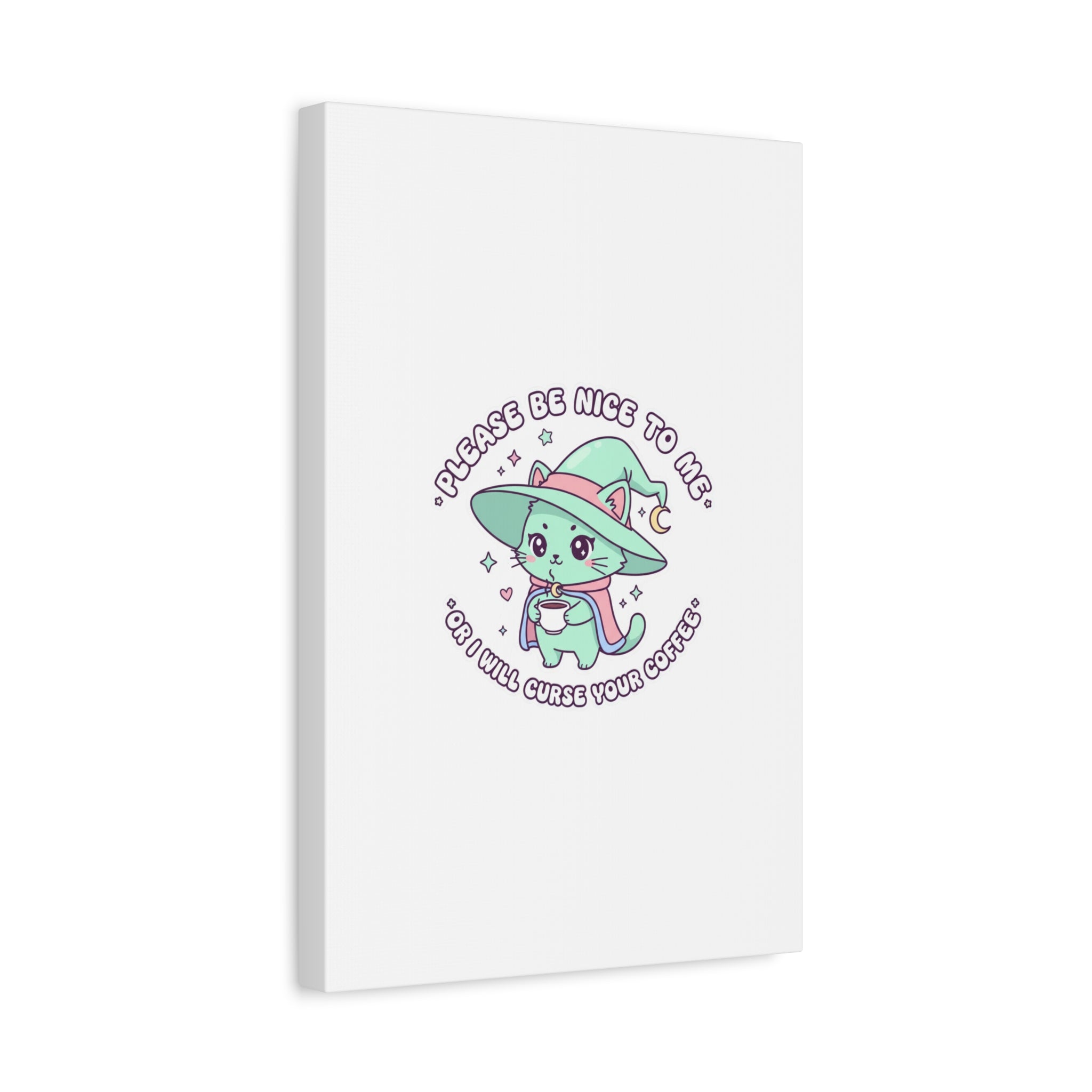 Please Be Nice To Me Canvas | Soft Threat kawaii menacing art