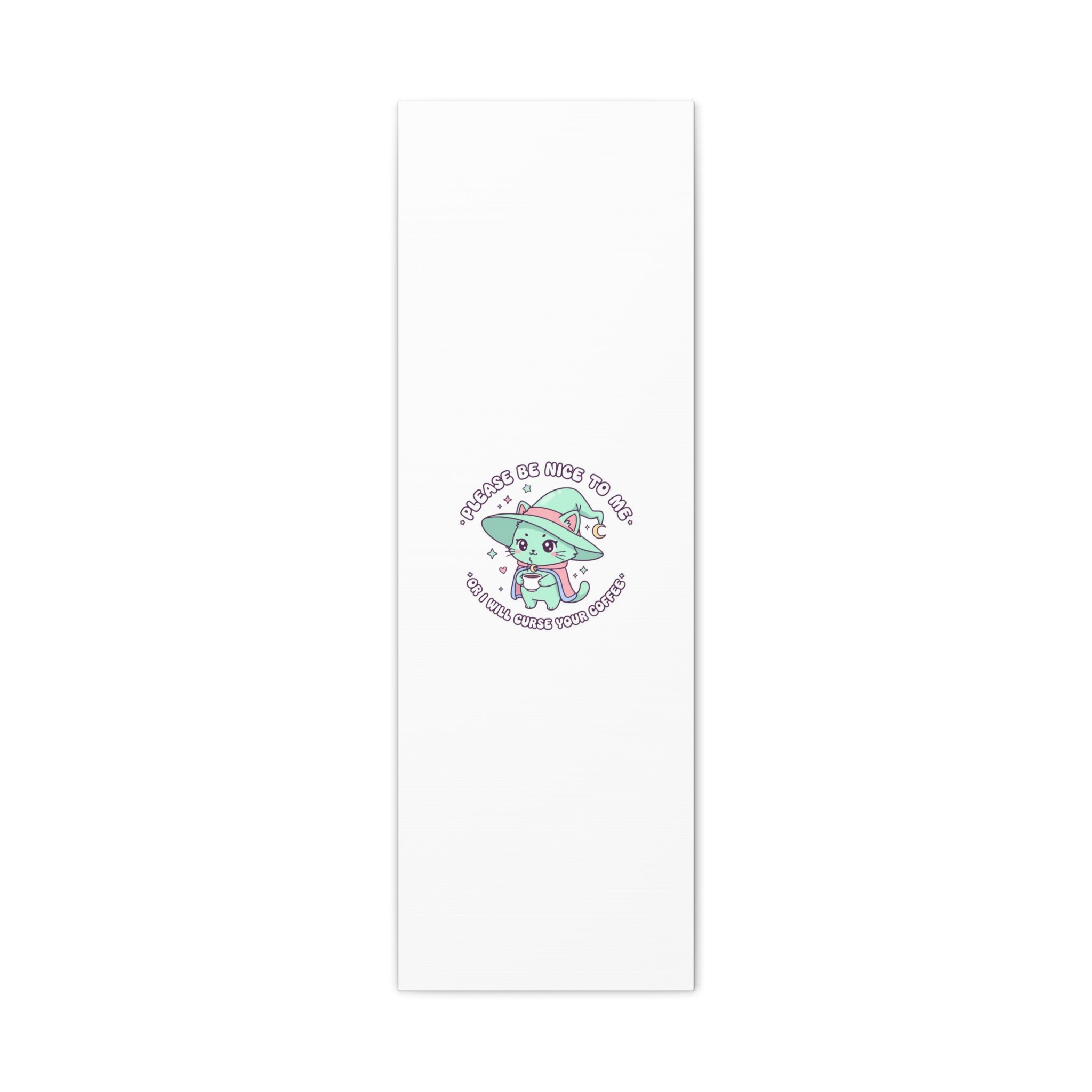 Please Be Nice To Me Canvas | Soft Threat kawaii menacing art