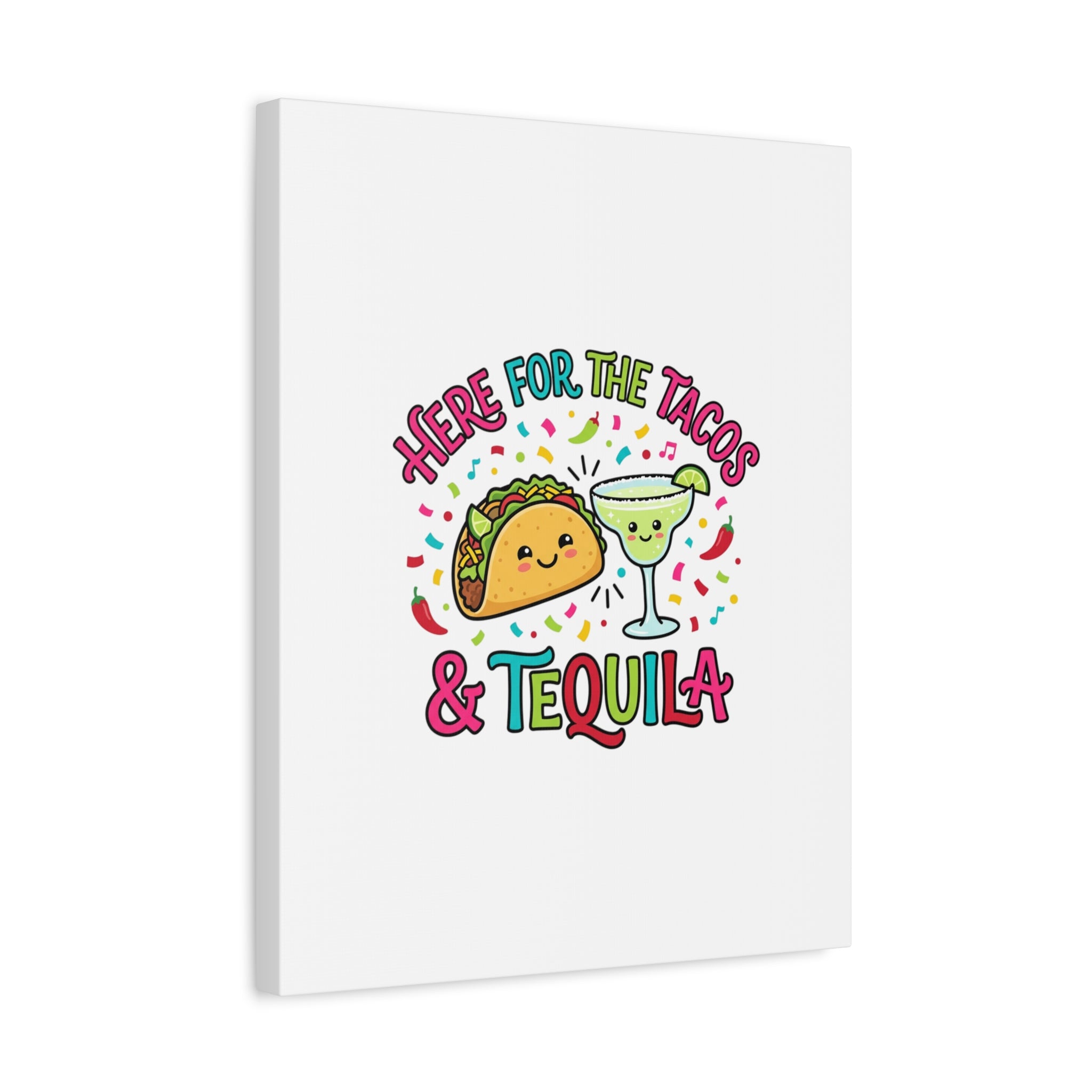 Here for the Tacos & Tequila Canvas | Cinco de Mayo fiesta decor