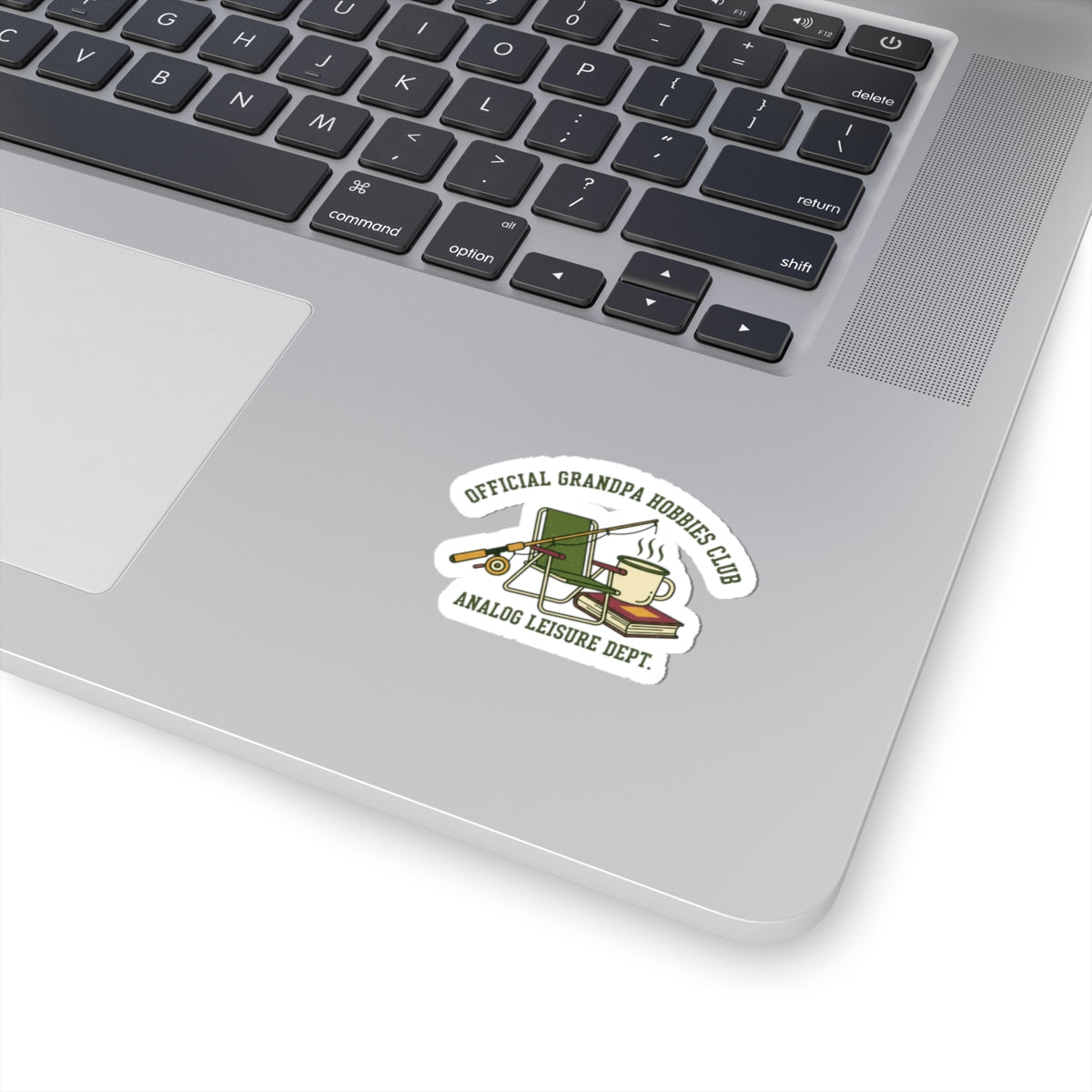 Analog Leisure Dept. Grandpa Hobbies Sticker | Retro fishing, vintage wildlife, country core