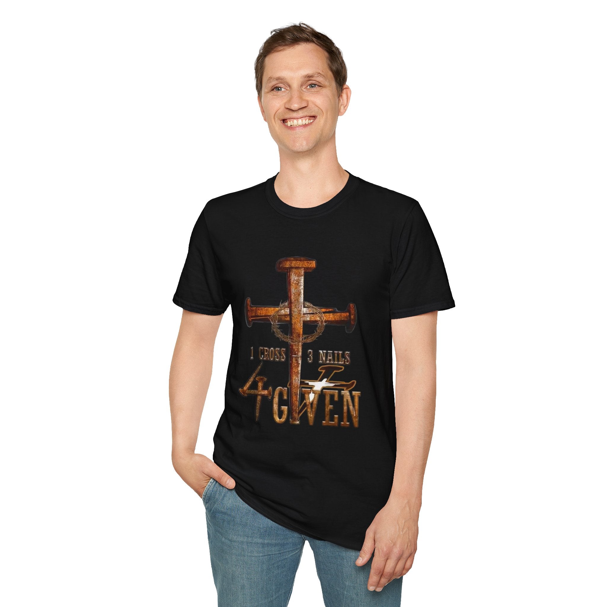 4 Given Cross Nails T‑Shirt — Rustic Christian Faith Tee (I Choose 3 Nails 2 Nails)
