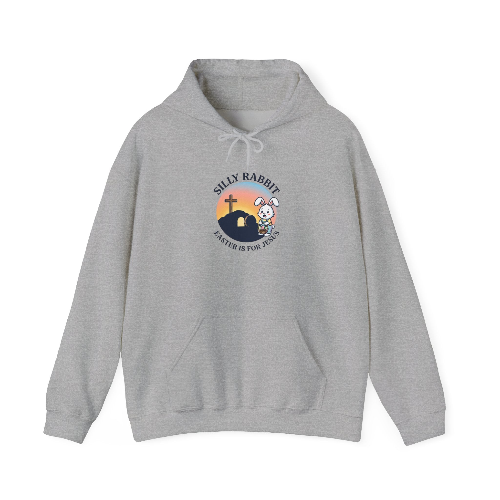 He Is Risen Bunny Hoodie | Christian Easter shirt, faith-based humor