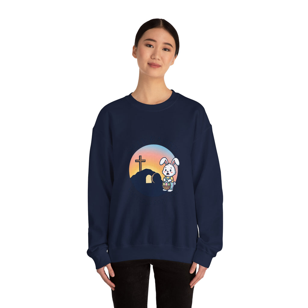 Silly Rabbit He Is Risen Sweatshirt | Christian Easter, Faith-Based Humor