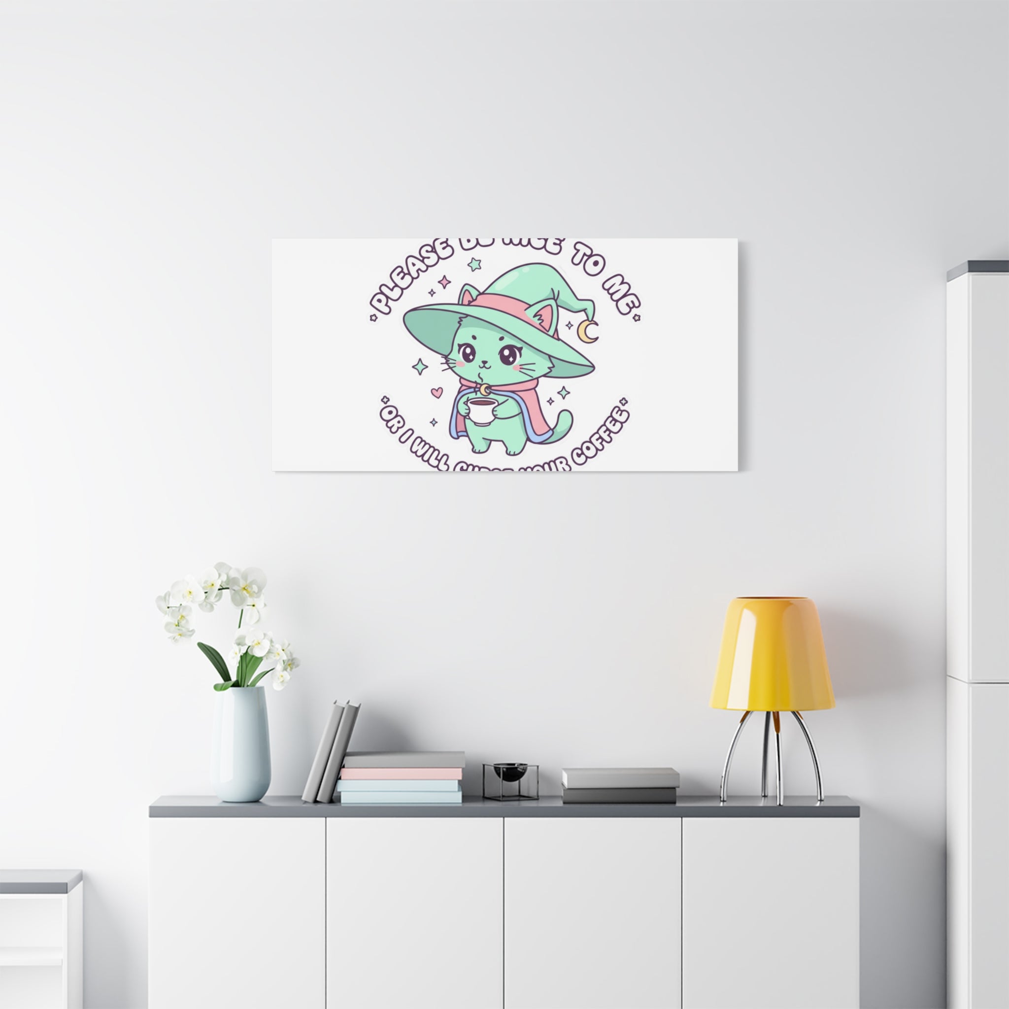 Please Be Nice To Me Canvas | Soft Threat kawaii menacing art