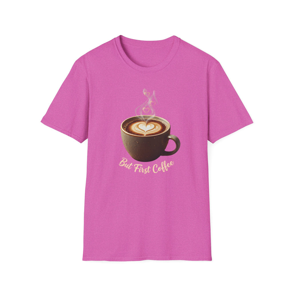 Coffee Lover T-Shirt — Latte Art Cup Graphic Tee