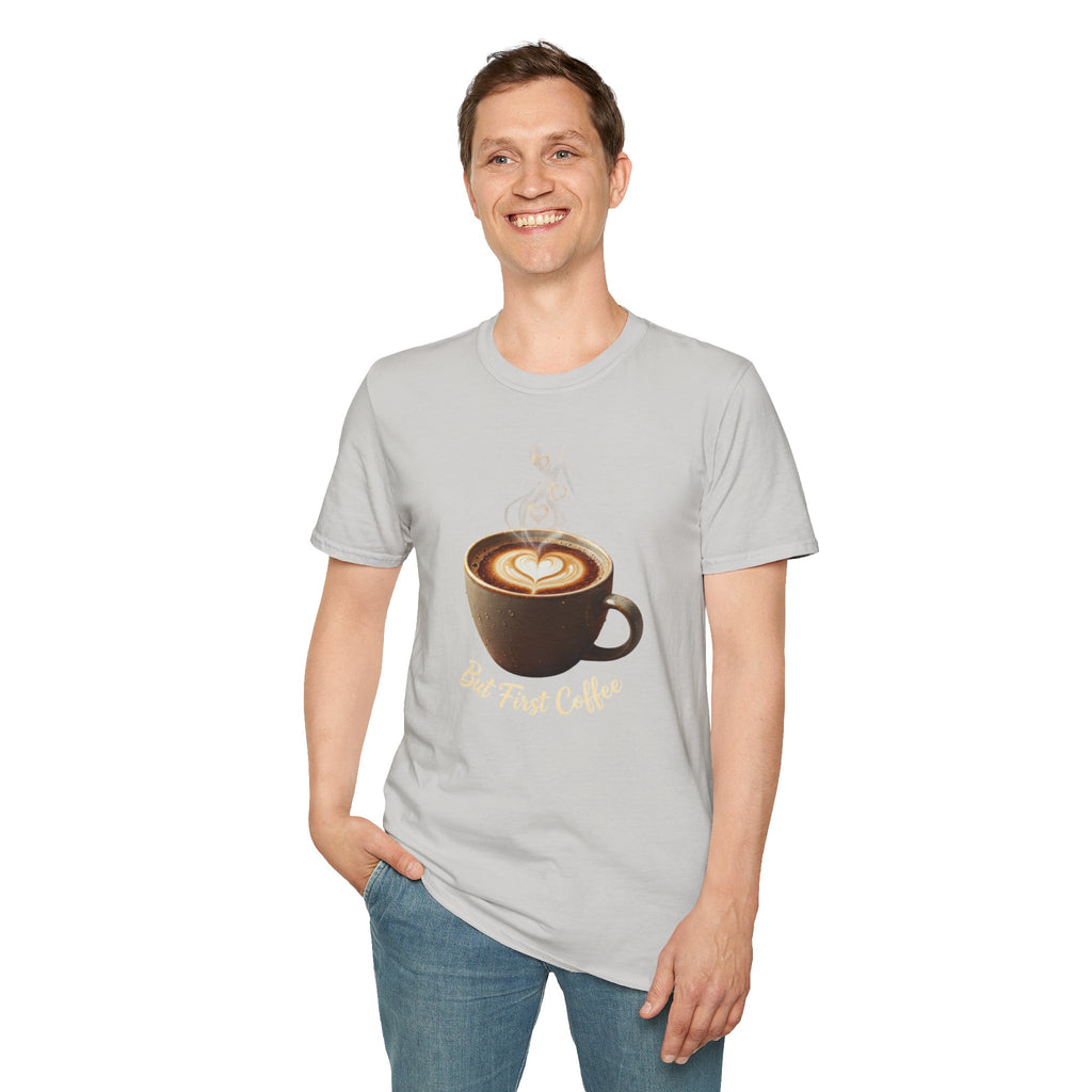 Coffee Lover T-Shirt — Latte Art Cup Graphic Tee