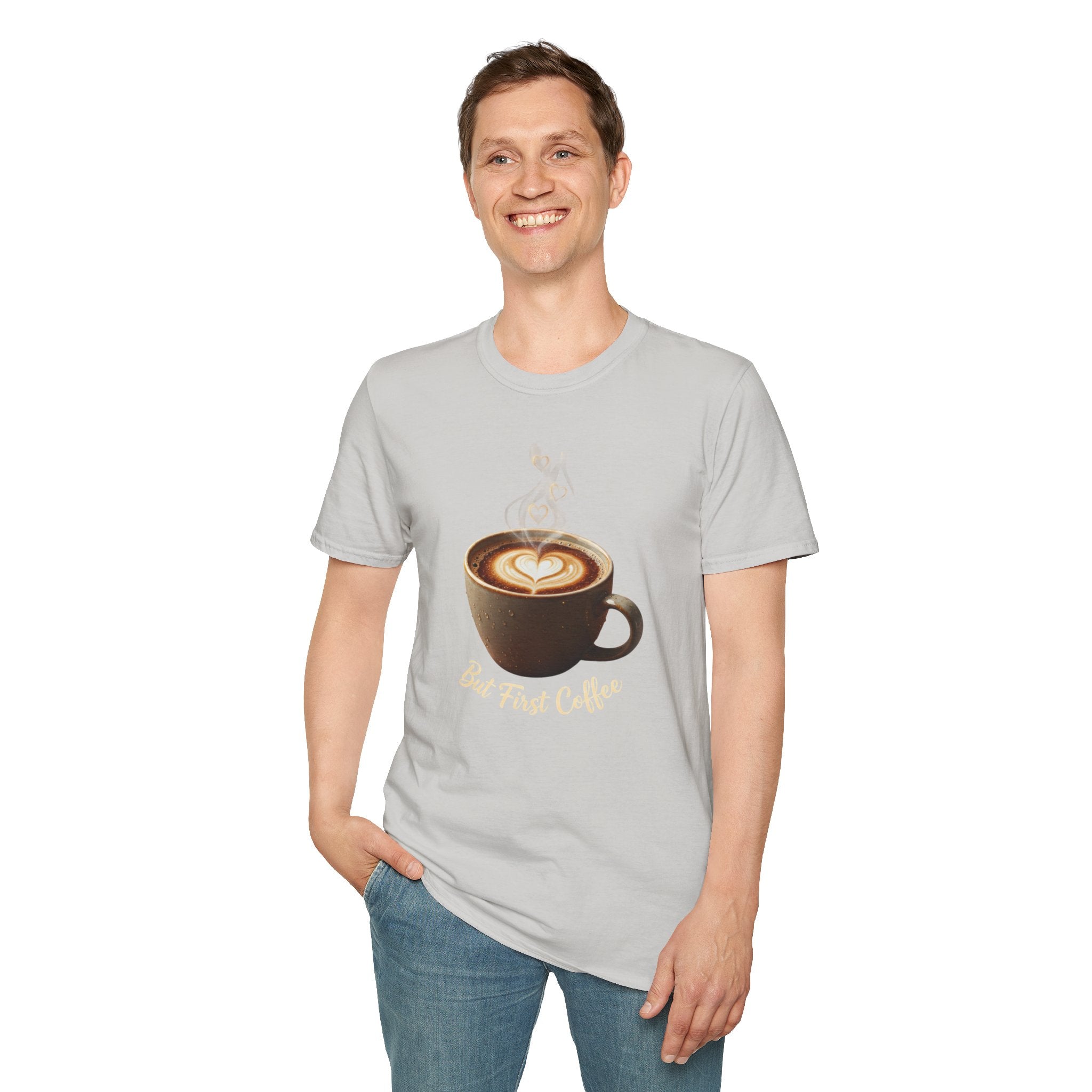 Coffee Lover T-Shirt — Latte Art Cup Graphic Tee