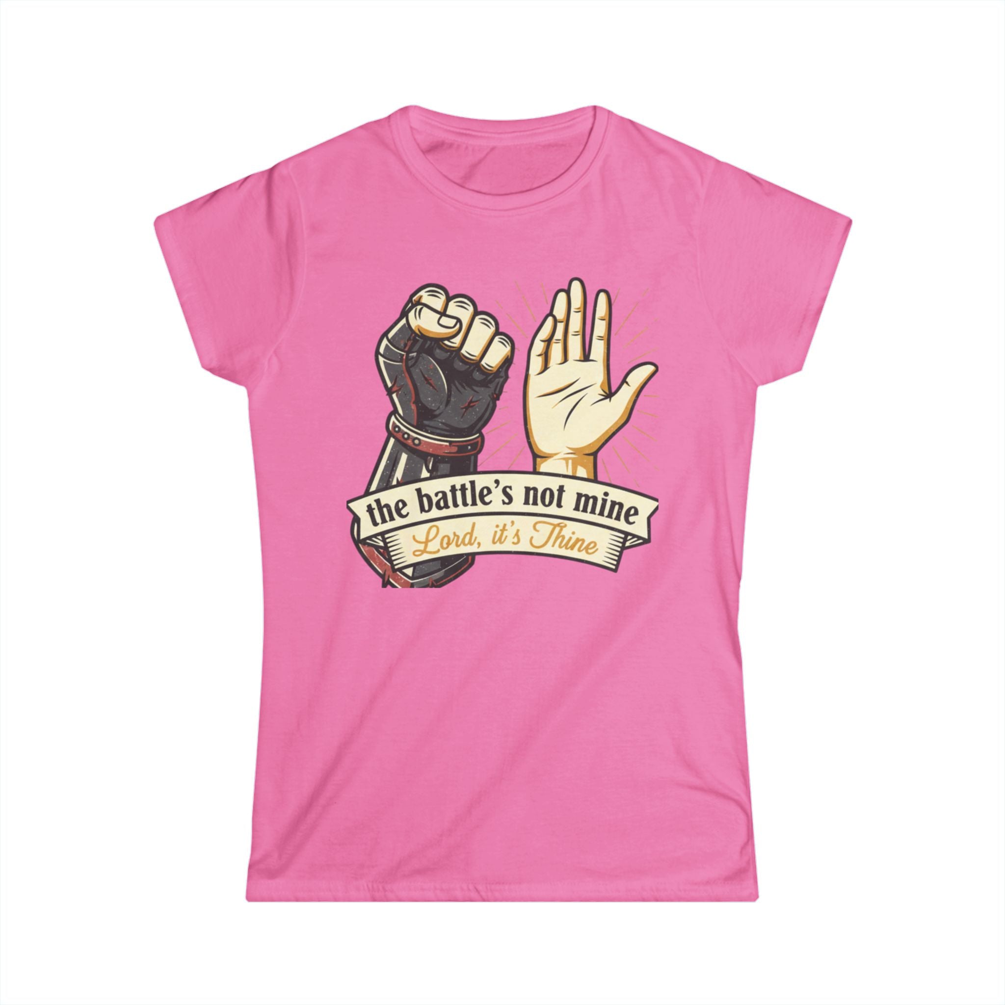 The Battle's Not Mine Women's Softstyle Tee