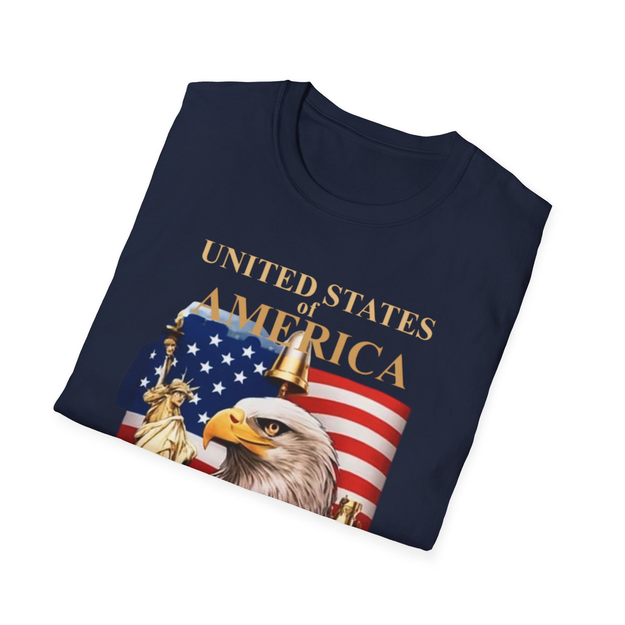 America 250th Anniversary T-Shirt – Bald Eagle, Flag & Liberty Icons (1776–2026)