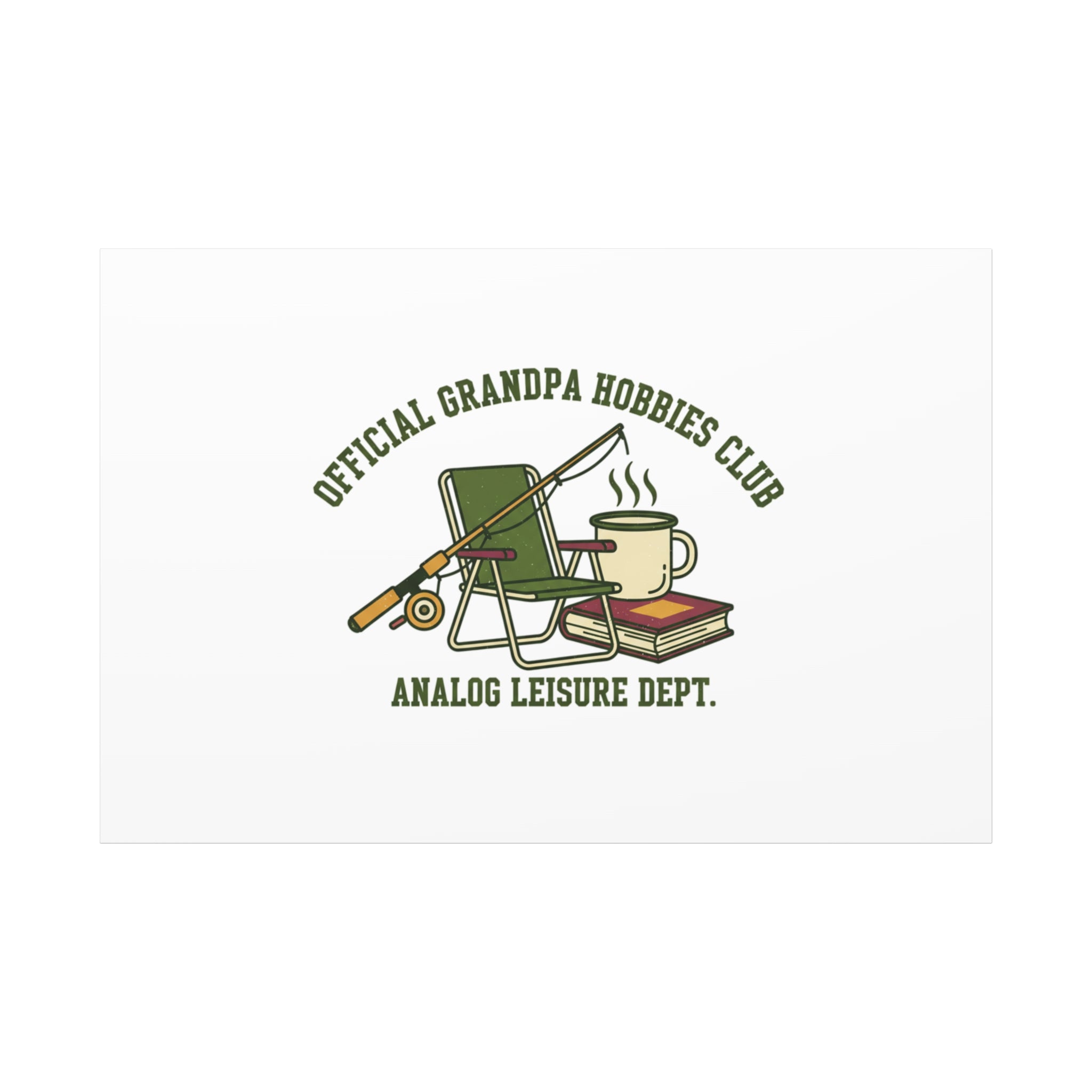 Analog Leisure Dept. Fishing Graphic Canvas | Grandpa Core, Retro Wildlife