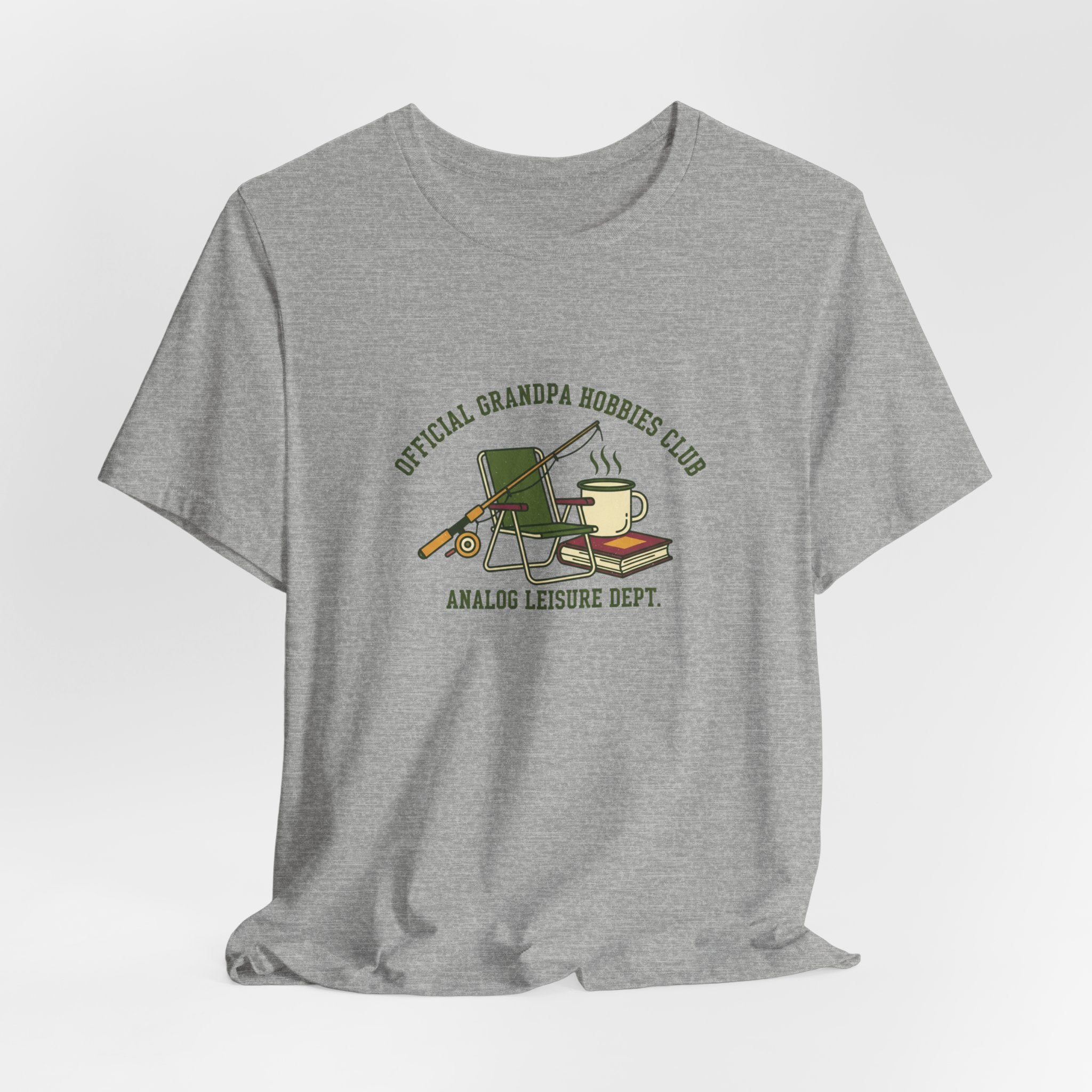 Official Grandpa Hobbies Club Tee | retro fishing shirt, vintage wildlife tee