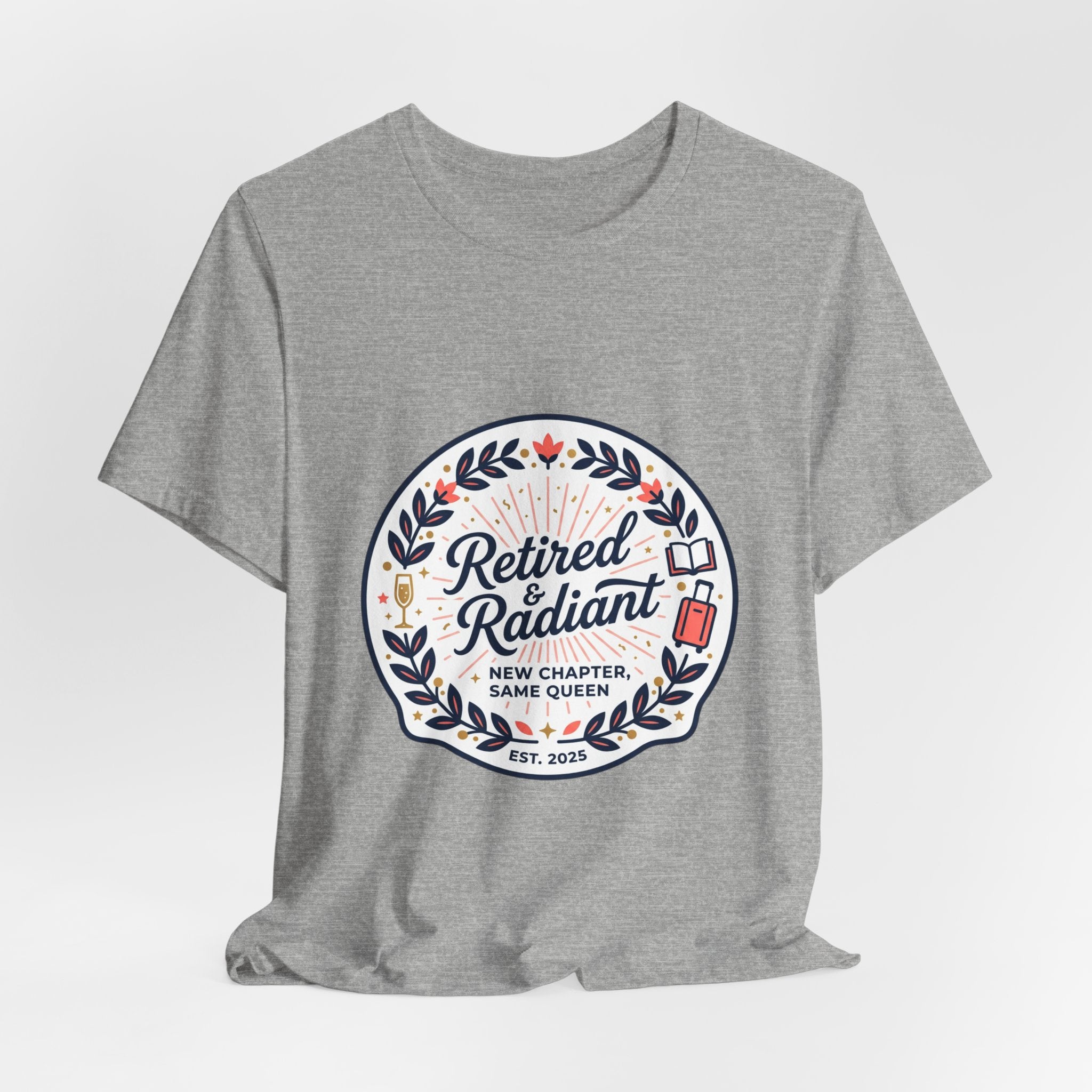 Retired & Radiant Tee | retirement gifts for women, personalized retirement gifts