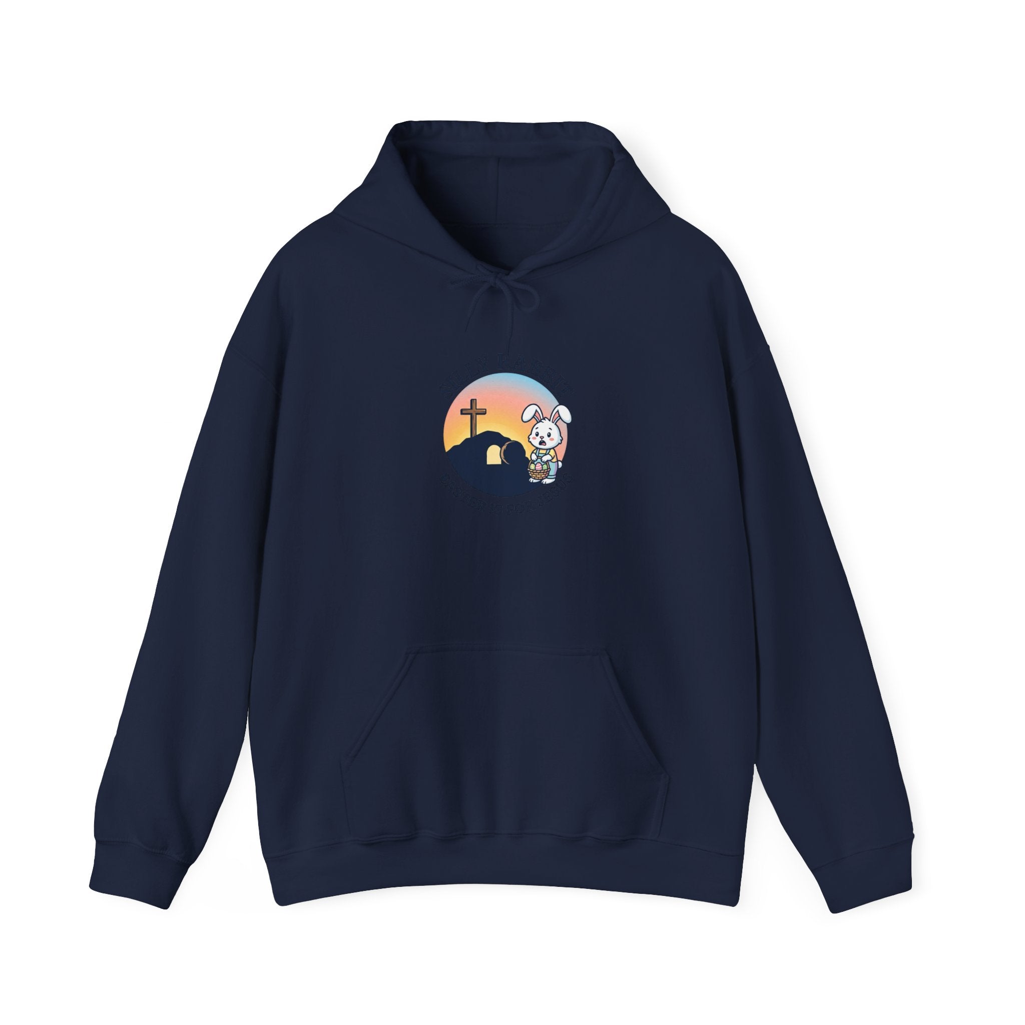 He Is Risen Bunny Hoodie | Christian Easter shirt, faith-based humor
