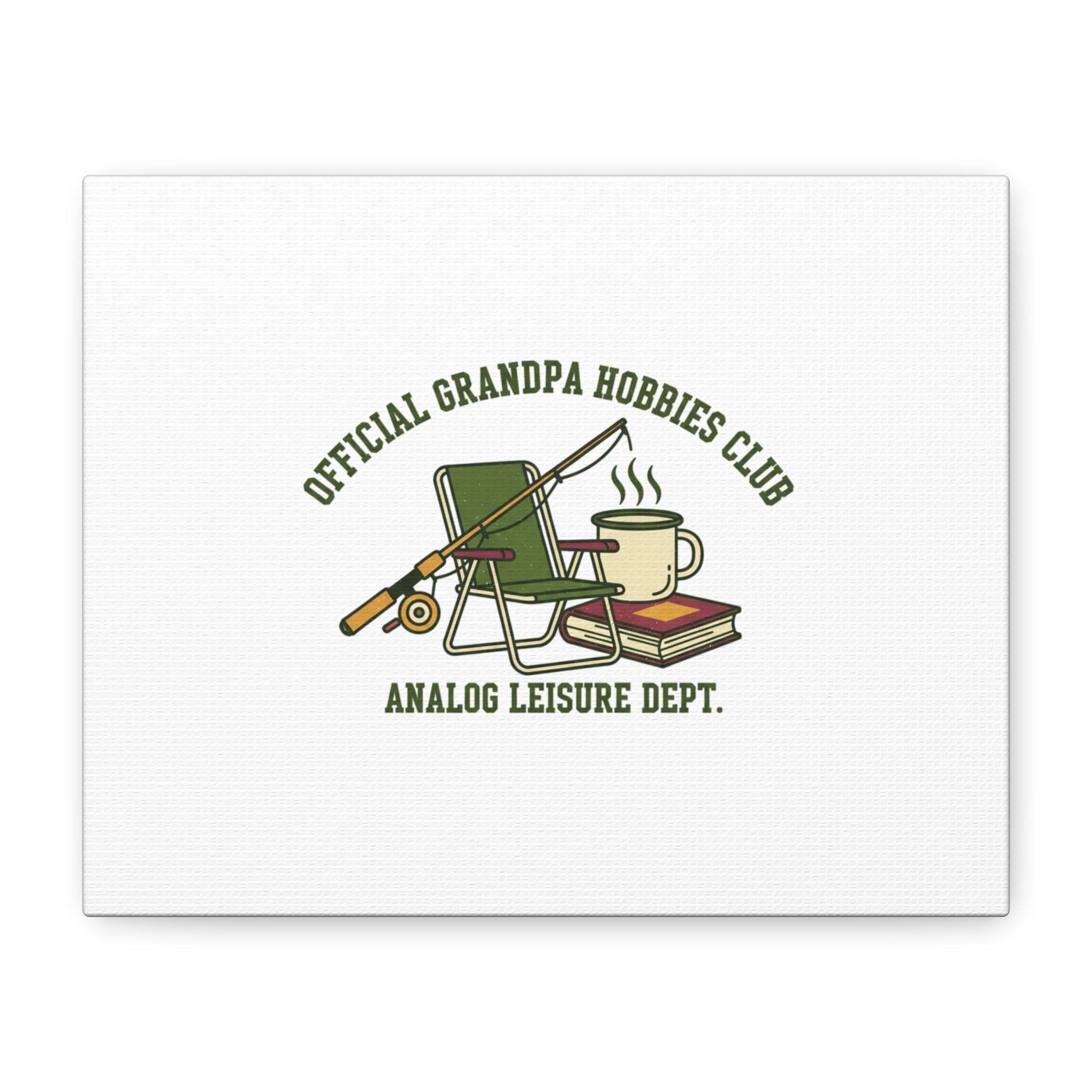 Analog Leisure Dept. Fishing Graphic Canvas | Grandpa Core, Retro Wildlife
