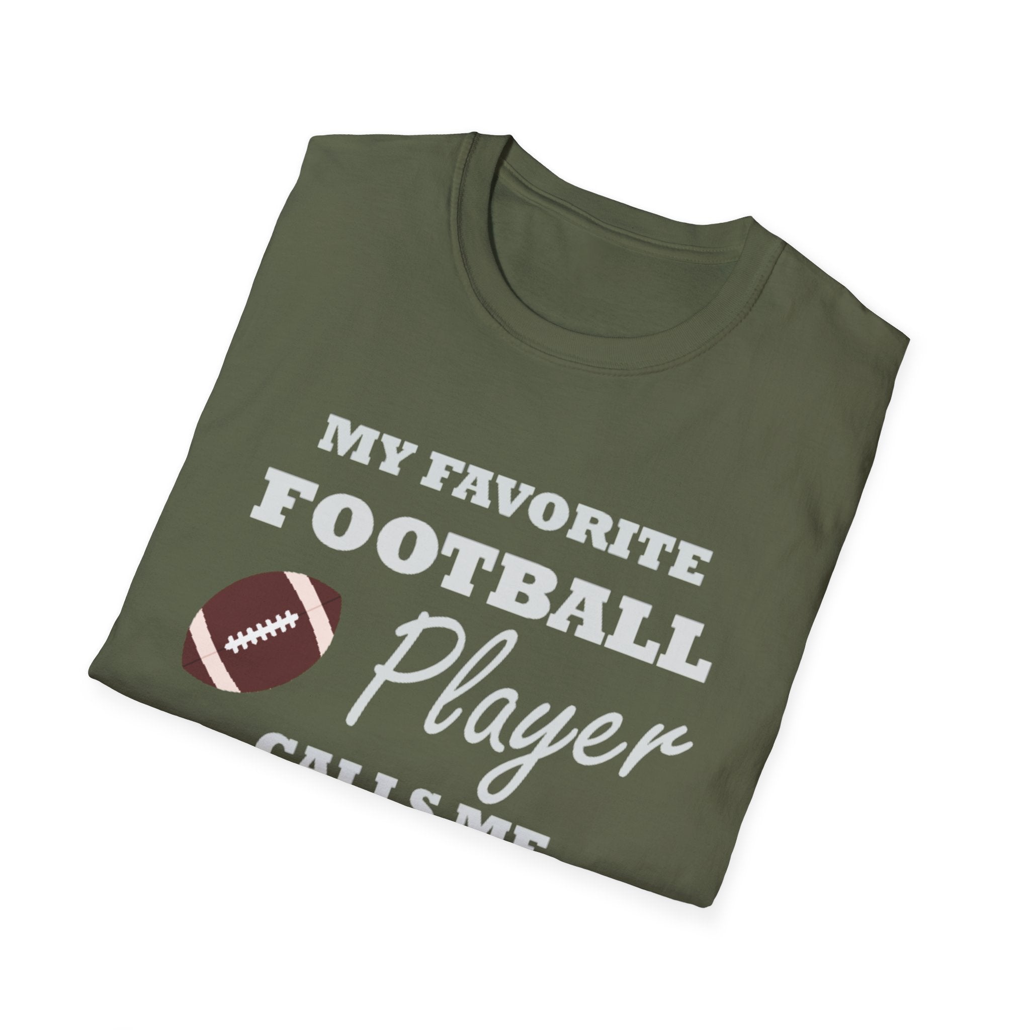 My Favorite Football Player Calls Me Mema T-Shirt — Grandma Football Mom Gift