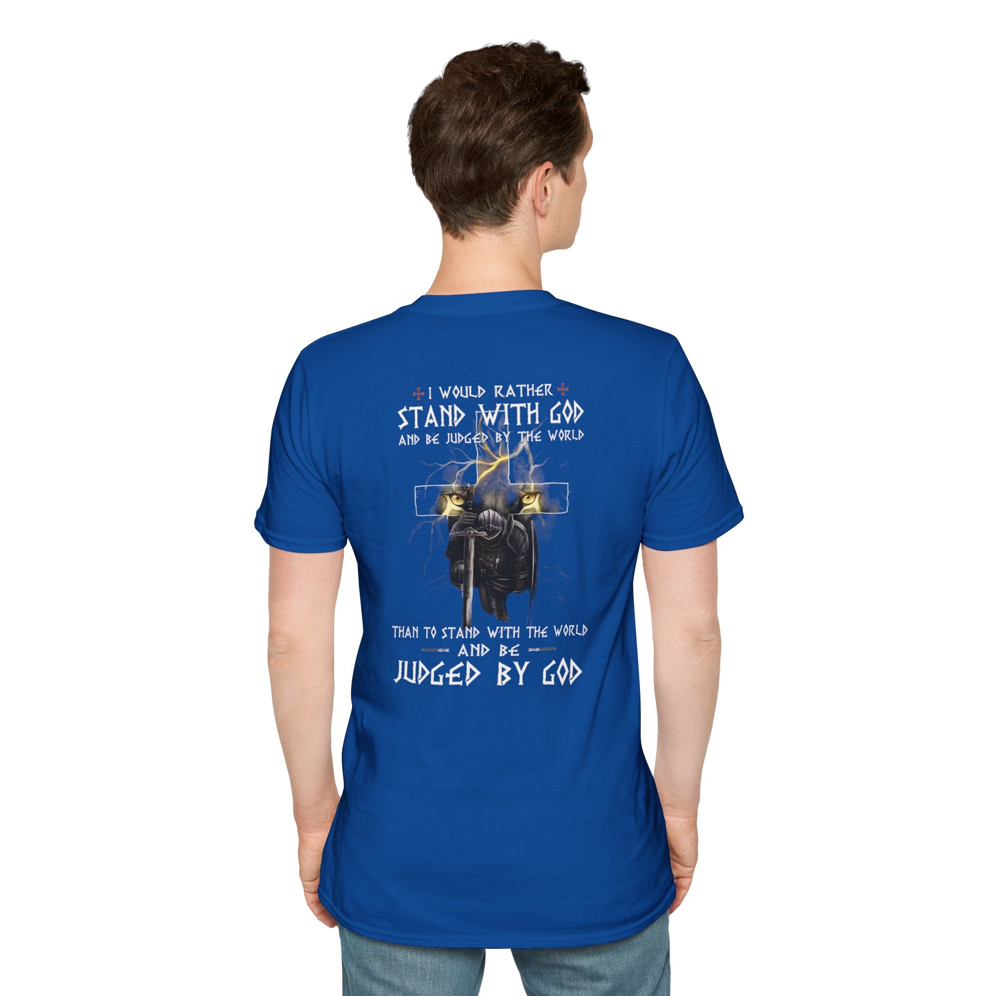 Christian Faith T-Shirt — "I Would Rather Stand With God" Graphic Tee