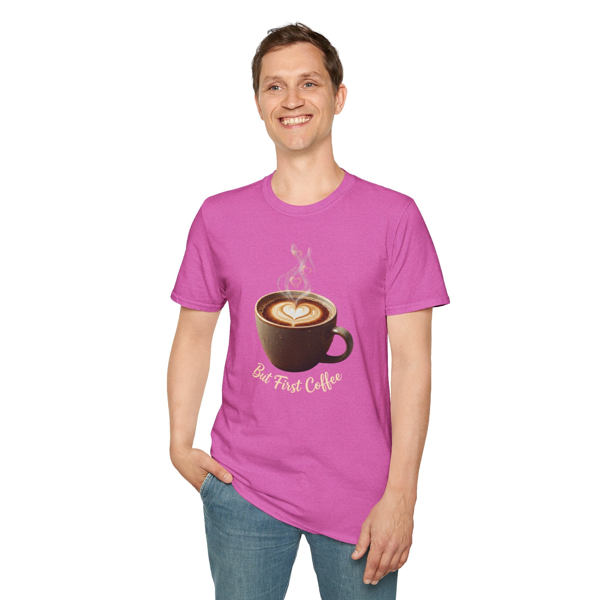 Coffee Lover T-Shirt — Latte Art Cup Graphic Tee