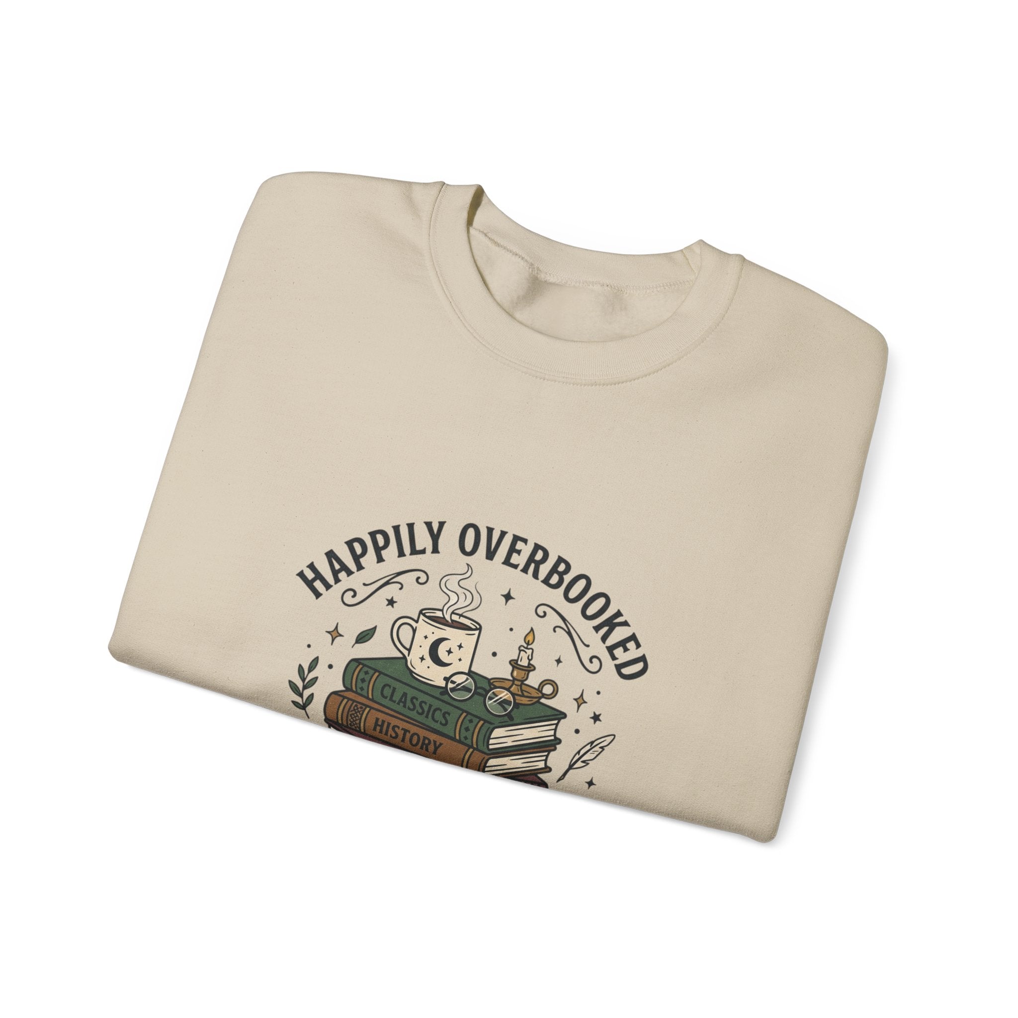 Happily Overbooked 'Book Club of One' Sweatshirt | book lover, cozy reader
