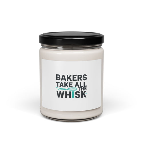 Bakers Take All The Whisk Candle | Kitchen Pun Minimalism