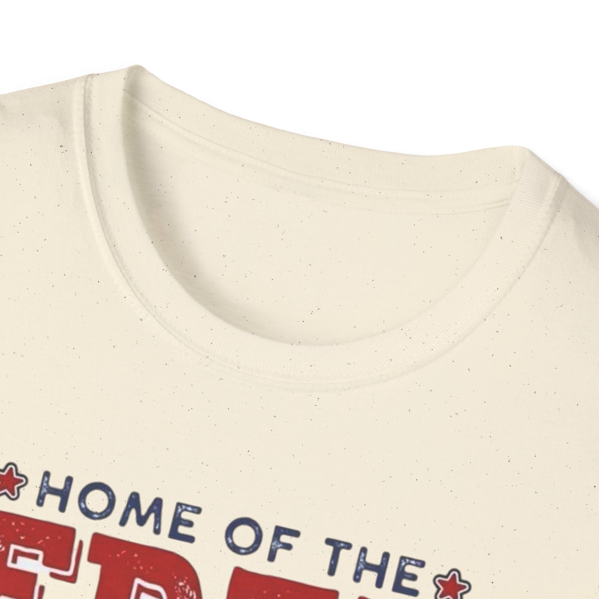 Patriotic Eagle T-Shirt — "Home of the Free Because of the Brave"