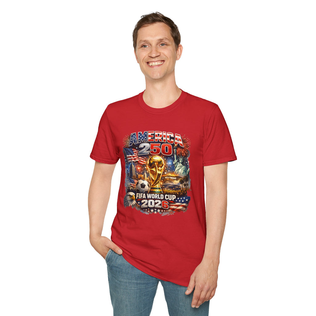 T-Shirt FIFA — America 250 World Cup 2026 Patriotic Soccer Celebration