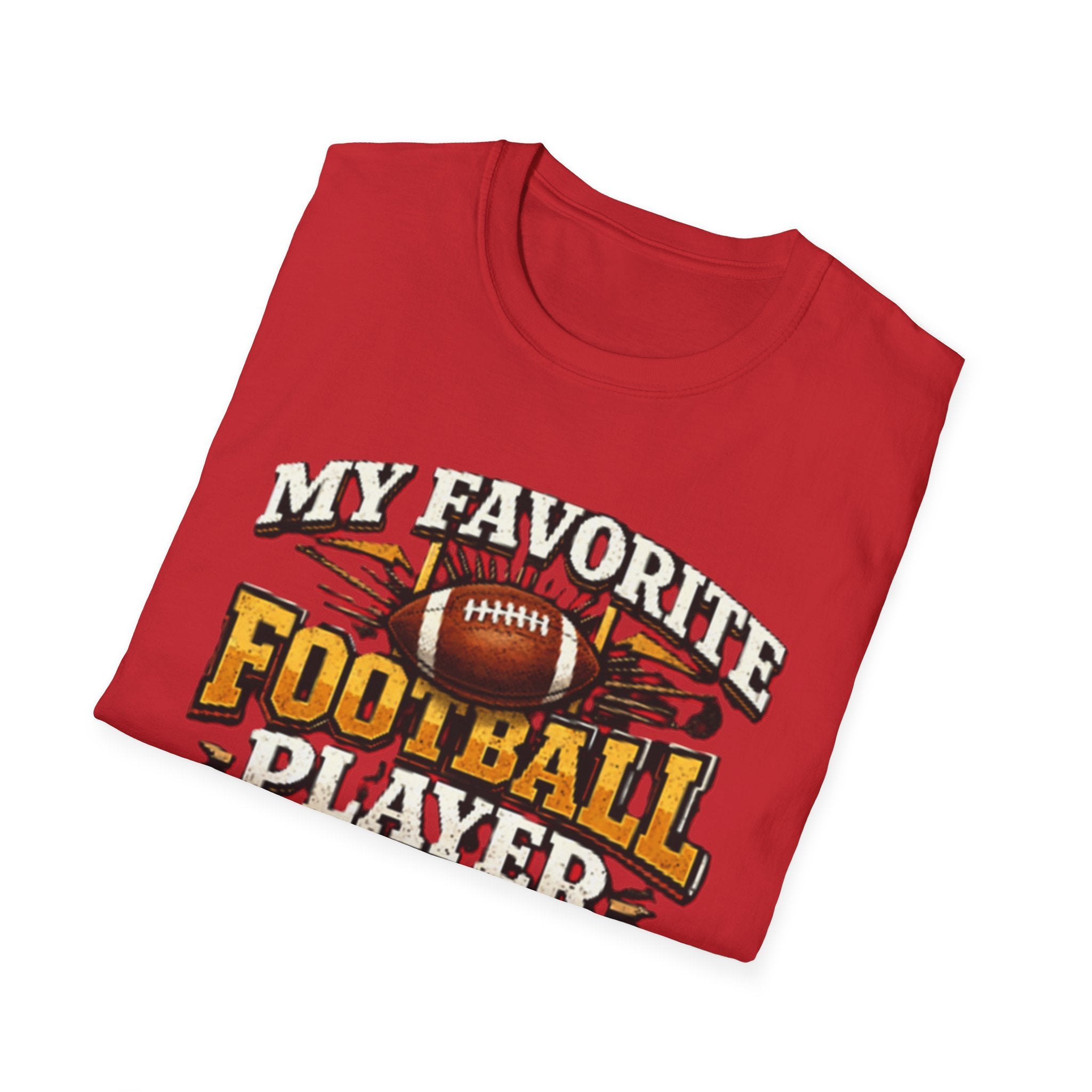 Mema Football Player T‑Shirt — "My Favorite Football Player Calls Me Mema" Fan Tee