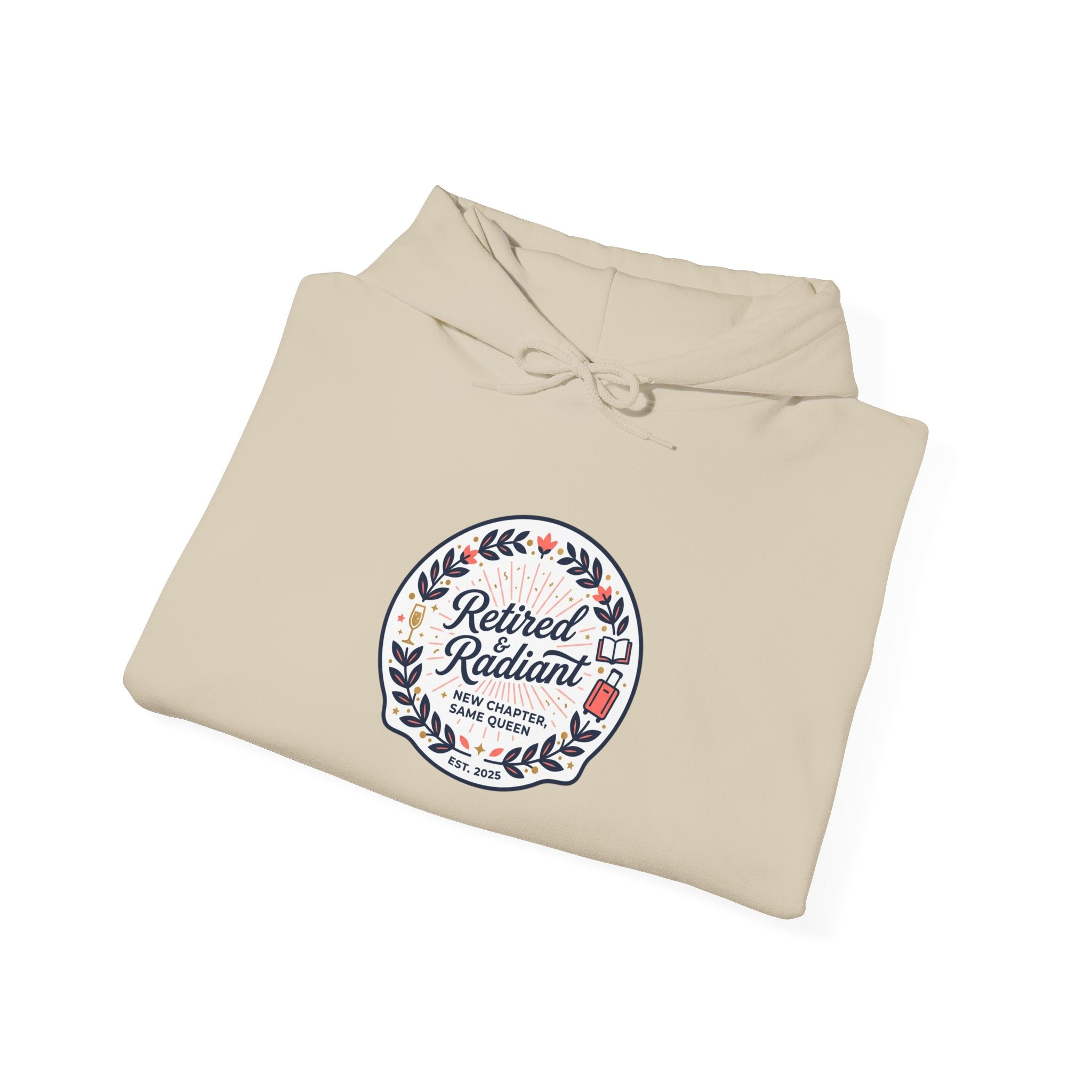 Retired & Radiant Hoodie | retirement gifts for women, personalized retirement gifts