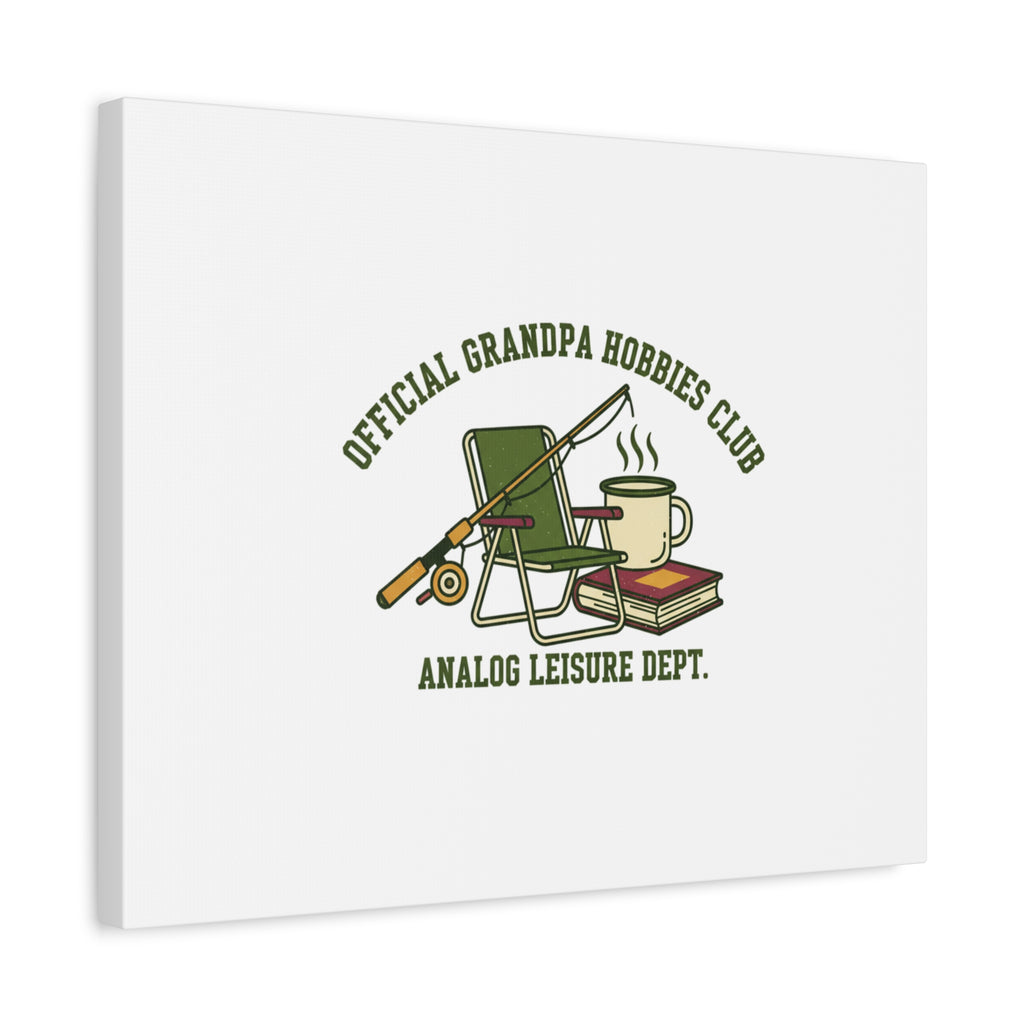 Analog Leisure Dept. Fishing Graphic Canvas | Grandpa Core, Retro Wildlife