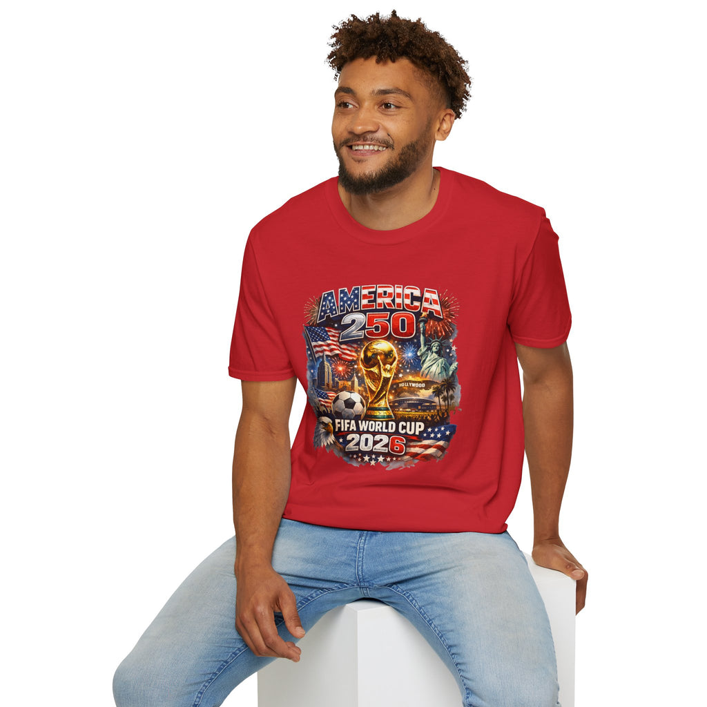 T-Shirt FIFA — America 250 World Cup 2026 Patriotic Soccer Celebration