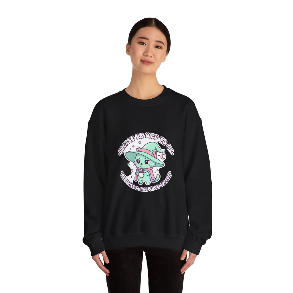 Please Be Nice To Me Sweatshirt | Soft Threat kawaii menacing pastel