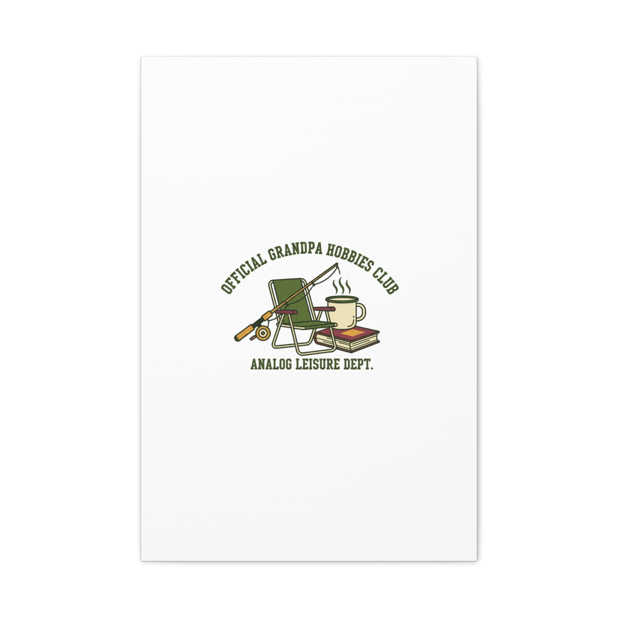 Analog Leisure Dept. Fishing Graphic Canvas | Grandpa Core, Retro Wildlife