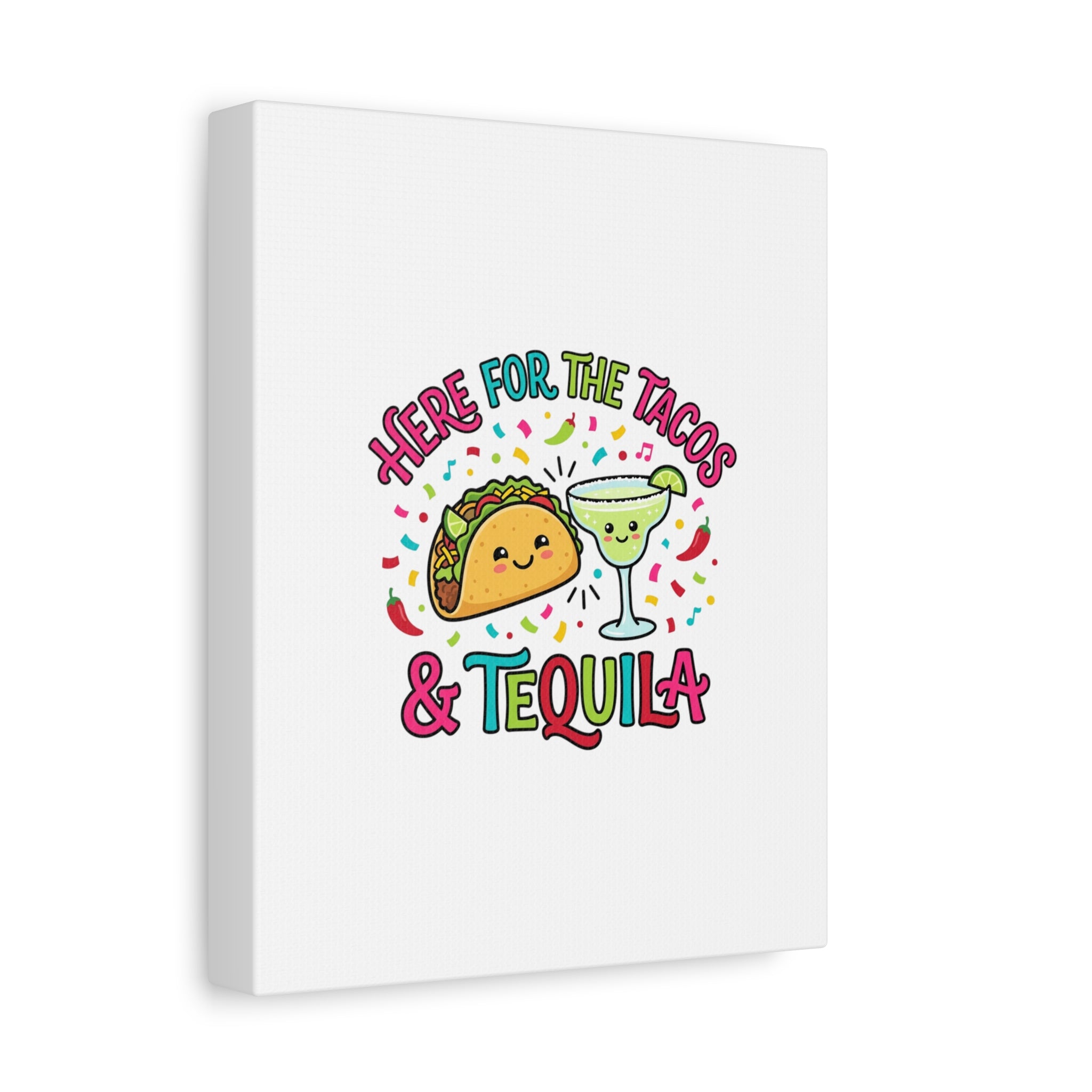 Here for the Tacos & Tequila Canvas | Cinco de Mayo fiesta decor