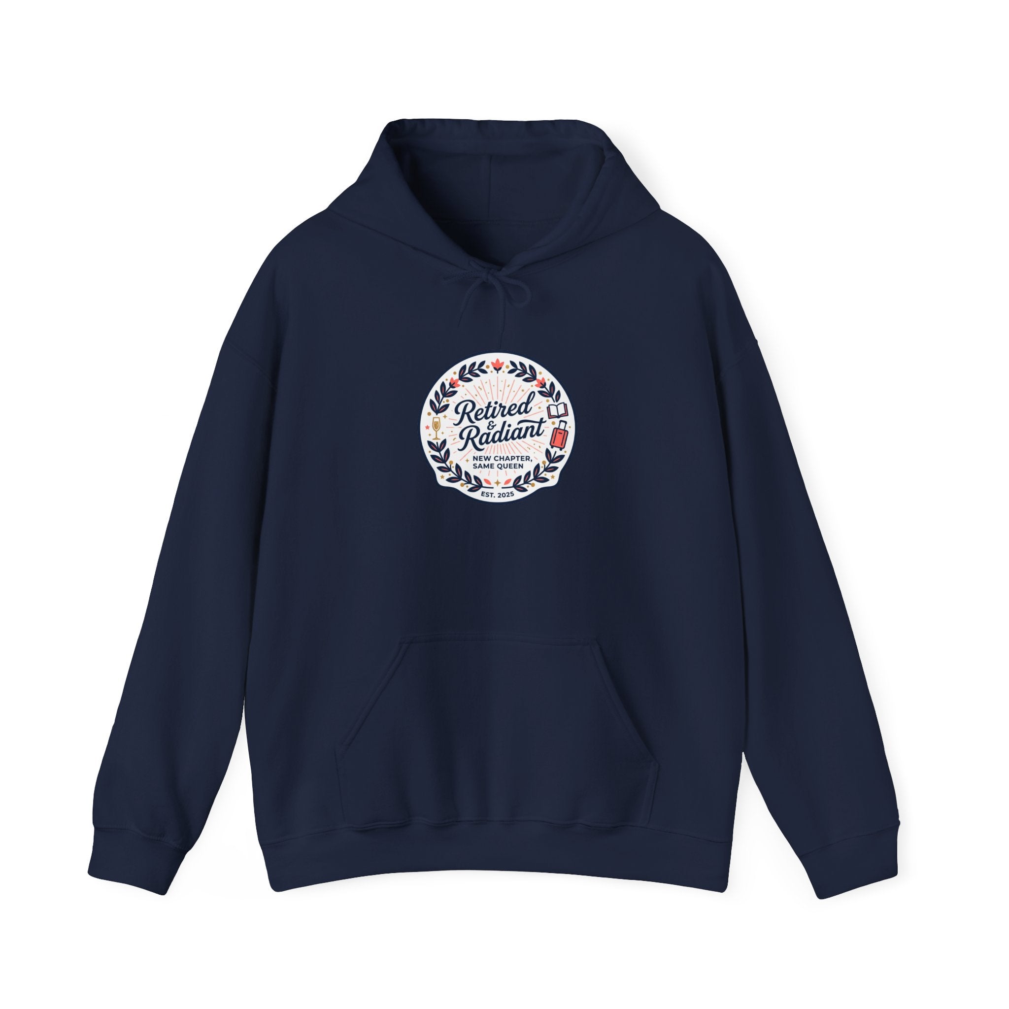 Retired & Radiant Hoodie | retirement gifts for women, personalized retirement gifts