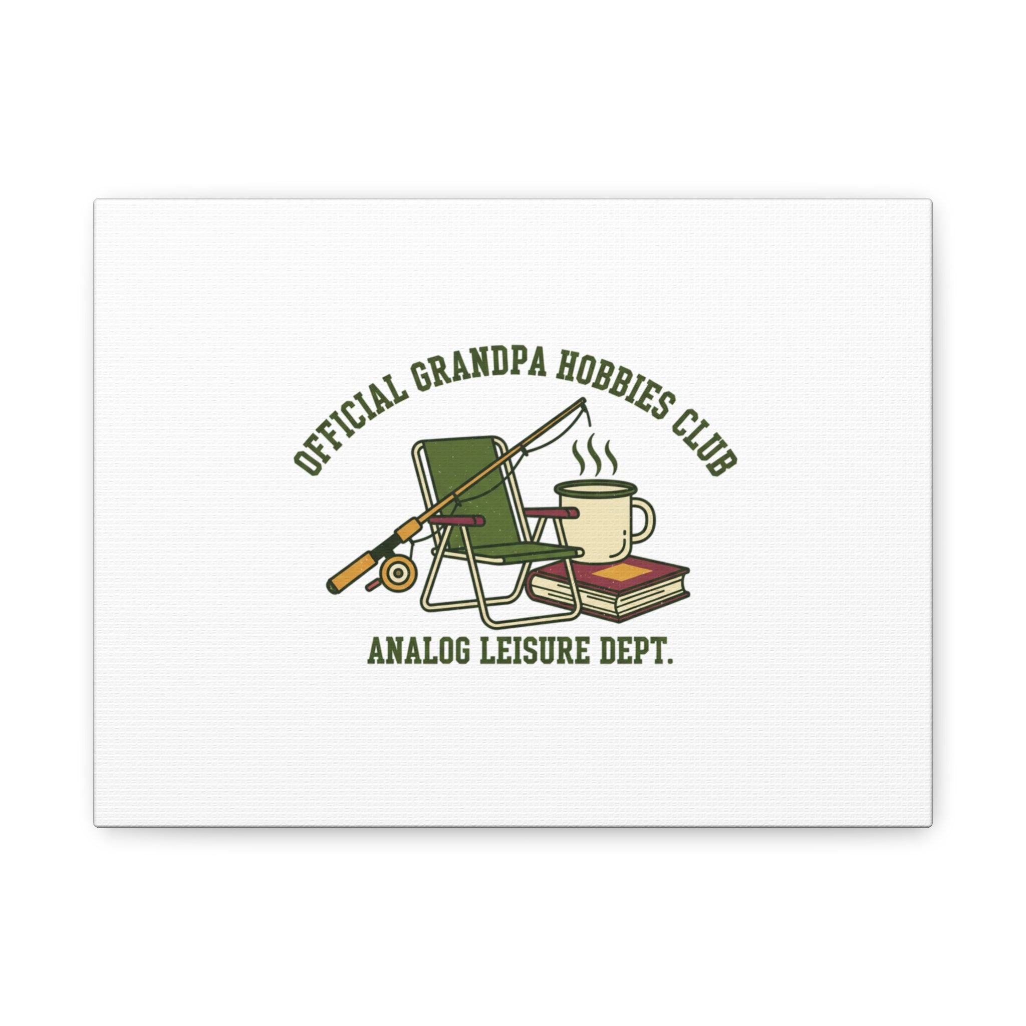 Analog Leisure Dept. Fishing Graphic Canvas | Grandpa Core, Retro Wildlife