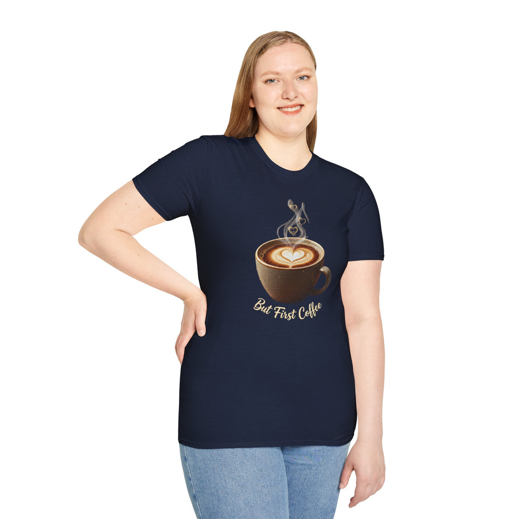 Coffee Lover T-Shirt — Latte Art Cup Graphic Tee