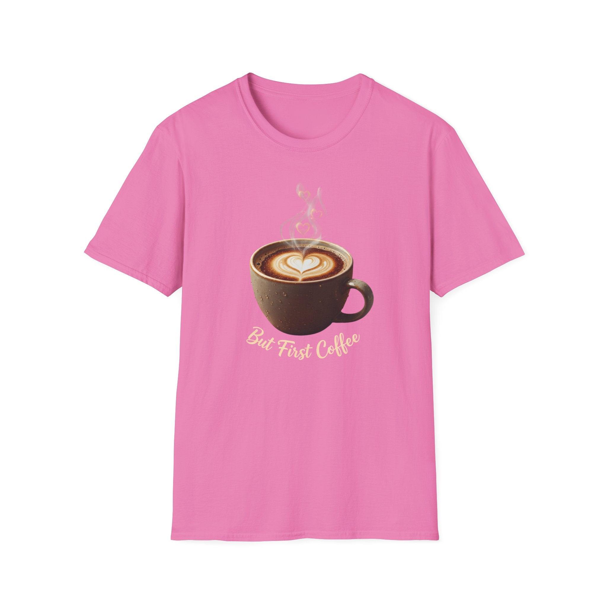 Coffee Lover T-Shirt — Latte Art Cup Graphic Tee