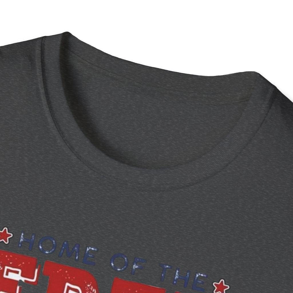 Patriotic Eagle T-Shirt — "Home of the Free Because of the Brave"