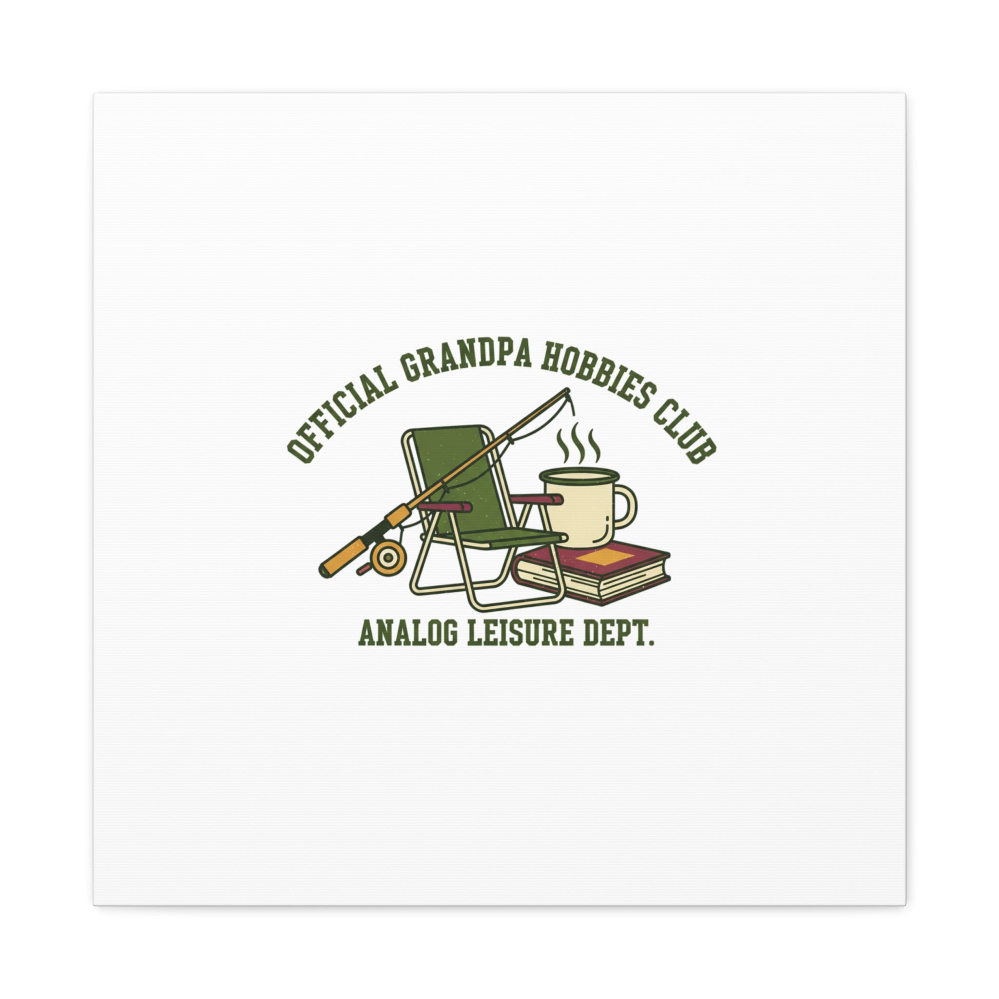 Analog Leisure Dept. Fishing Graphic Canvas | Grandpa Core, Retro Wildlife
