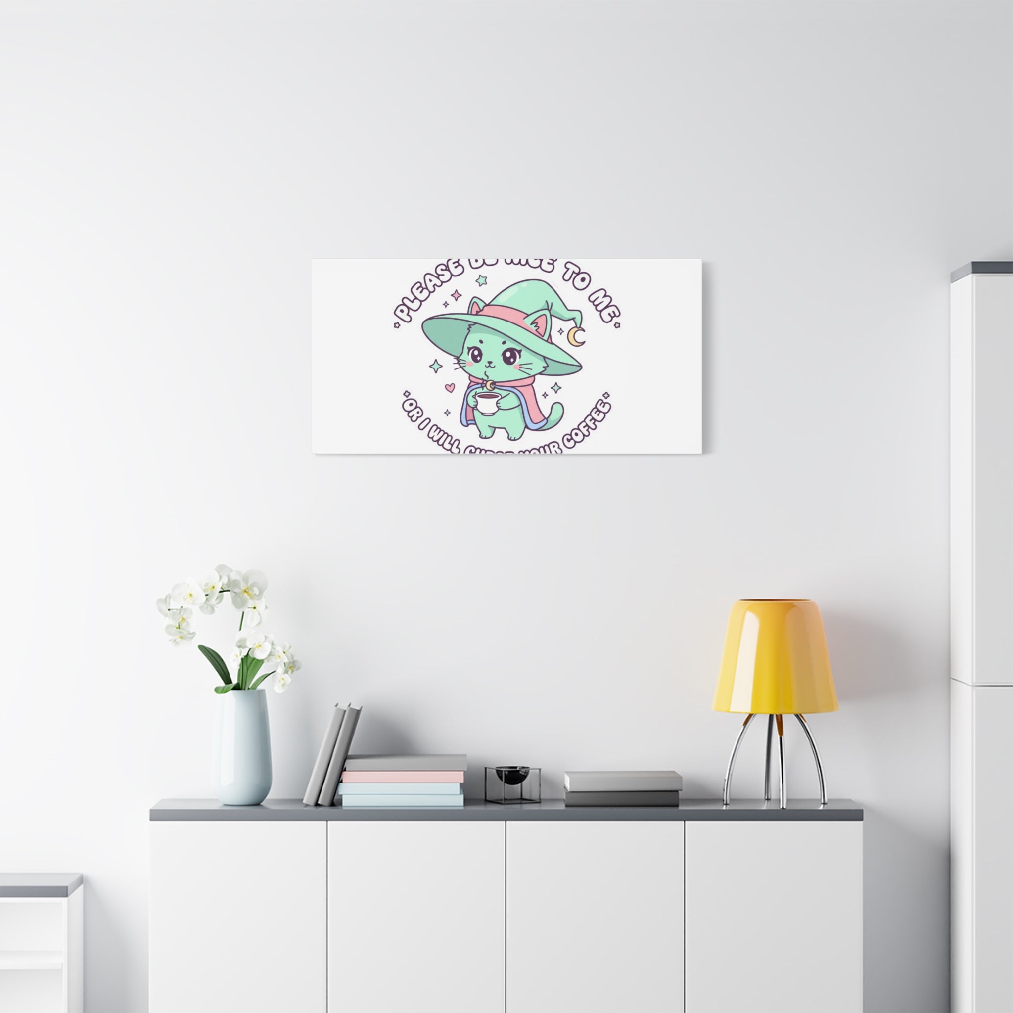 Please Be Nice To Me Canvas | Soft Threat kawaii menacing art