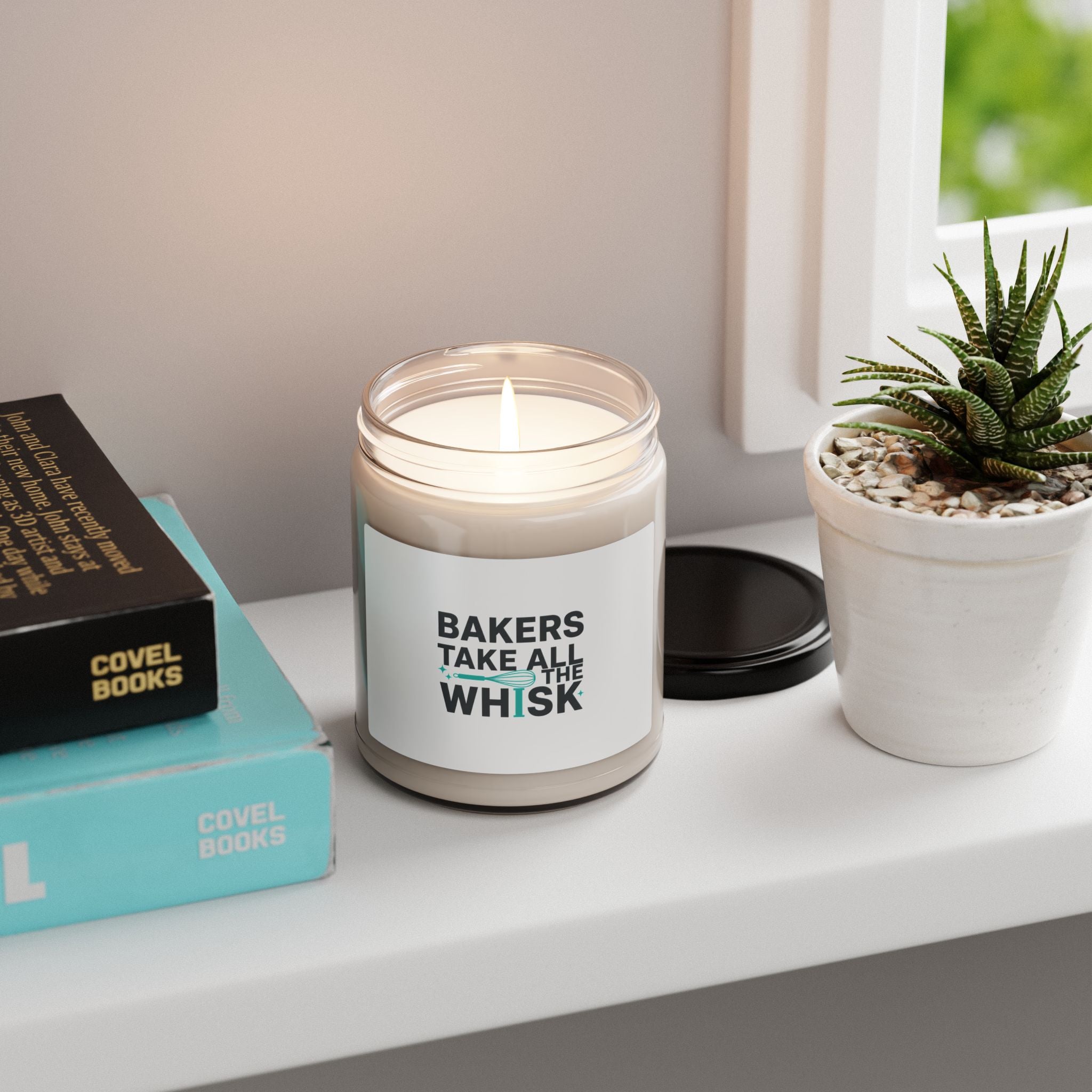 Bakers Take All The Whisk Candle | Kitchen Pun Minimalism