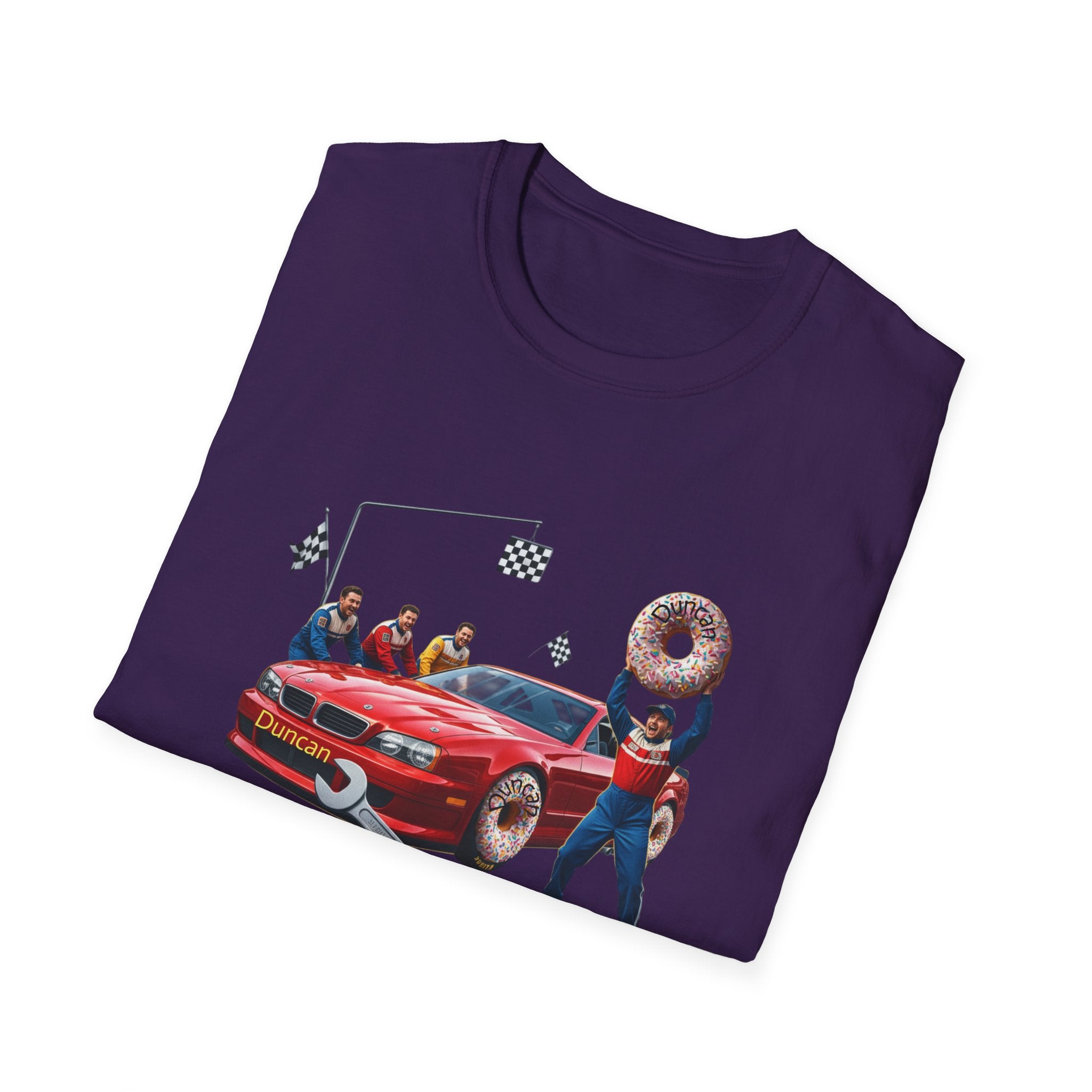 Duncan Misunderstood the Assignment Nascar T-Shirt | Funny Car Donut Racing Design