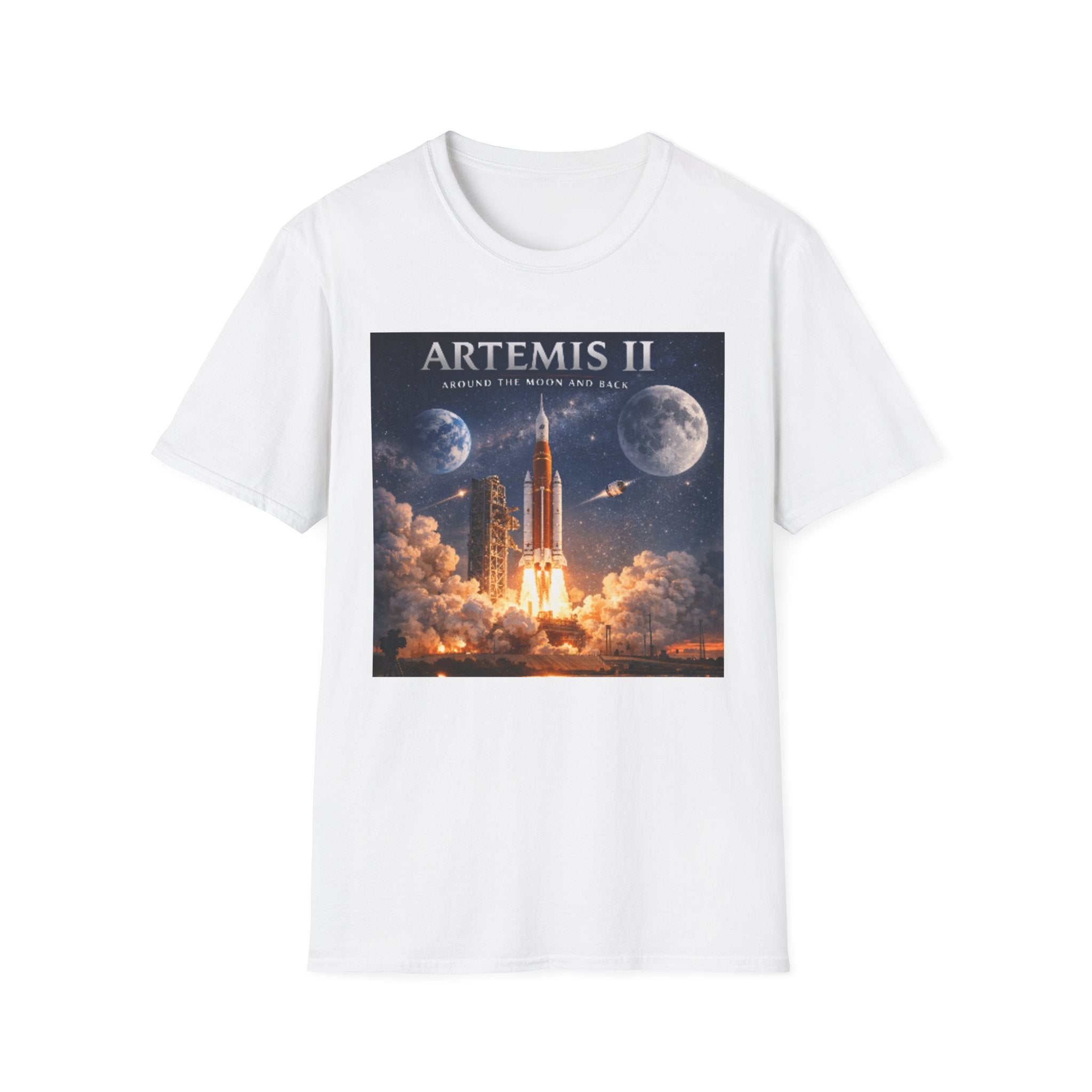 Artemis II Rocket Launch T-Shirt — NASA-Inspired Space Mission Tee