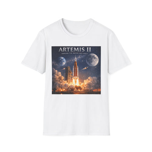 Artemis II Rocket Launch T-Shirt — NASA-Inspired Space Mission Tee