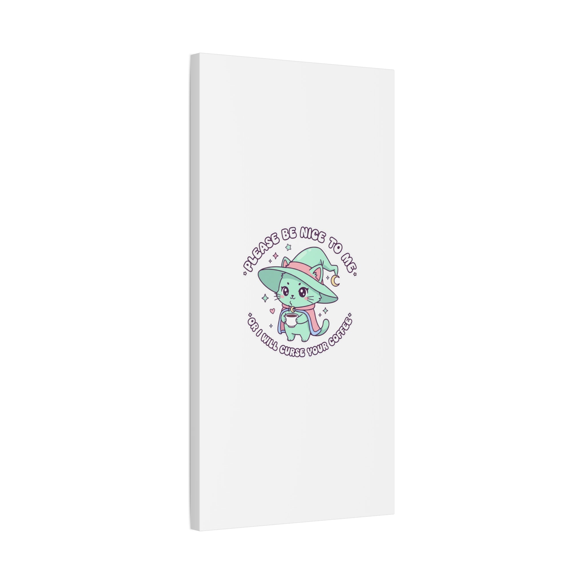 Please Be Nice To Me Canvas | Soft Threat kawaii menacing art