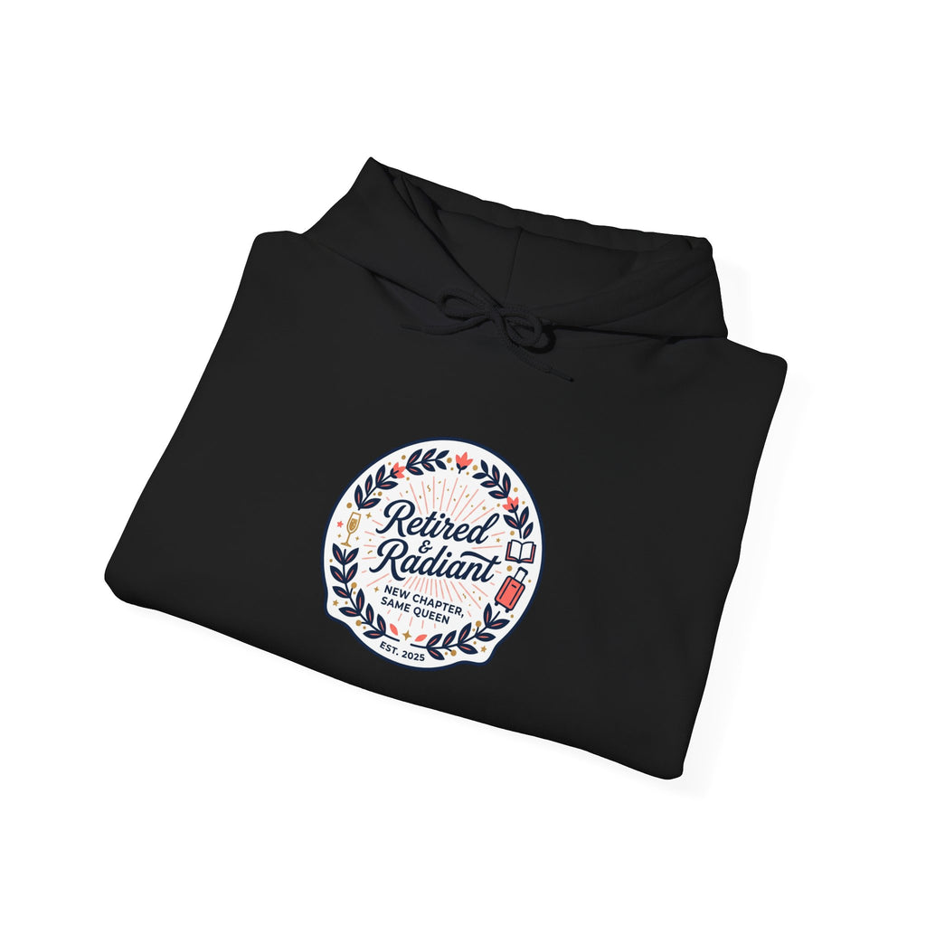 Retired & Radiant Hoodie | retirement gifts for women, personalized retirement gifts