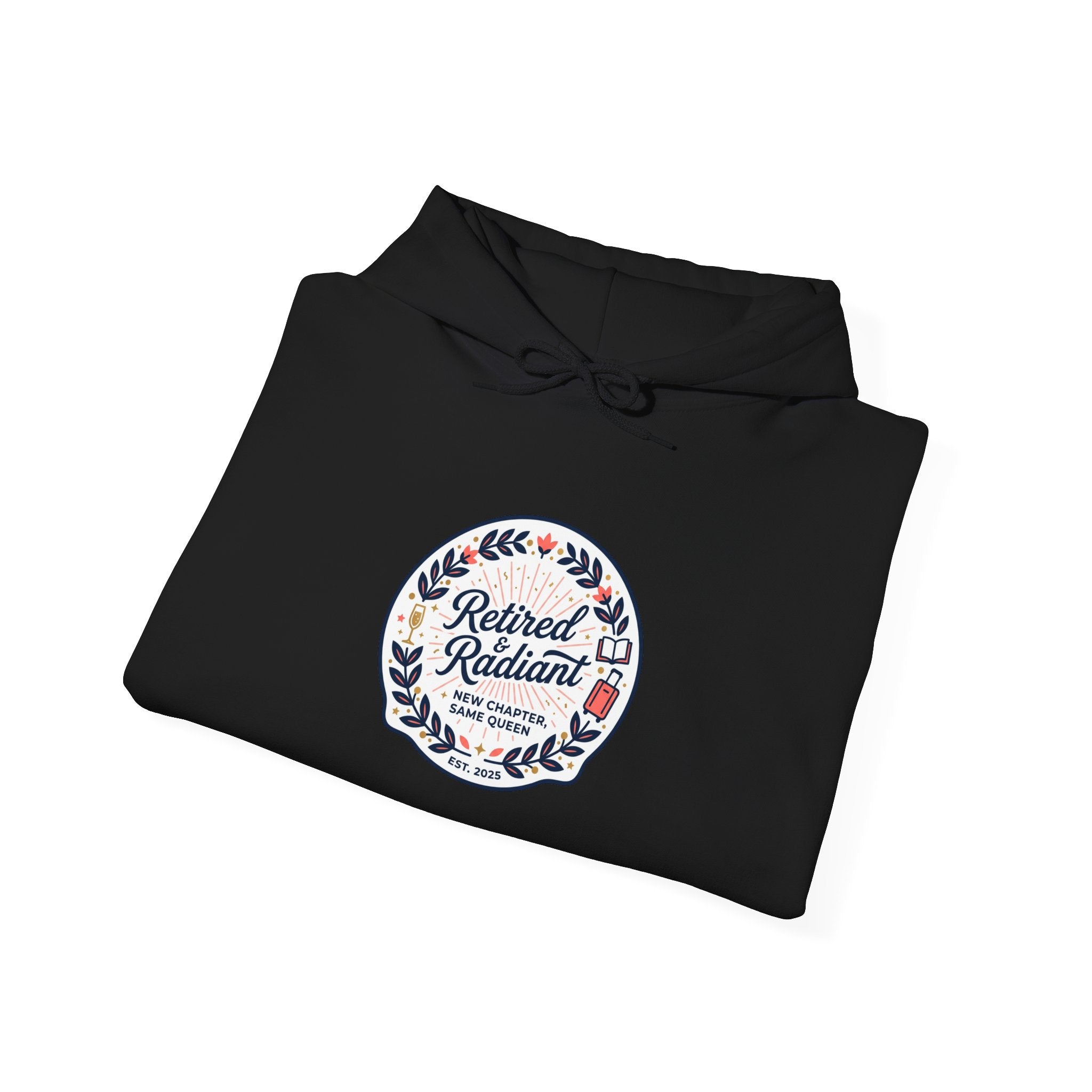 Retired & Radiant Hoodie | retirement gifts for women, personalized retirement gifts
