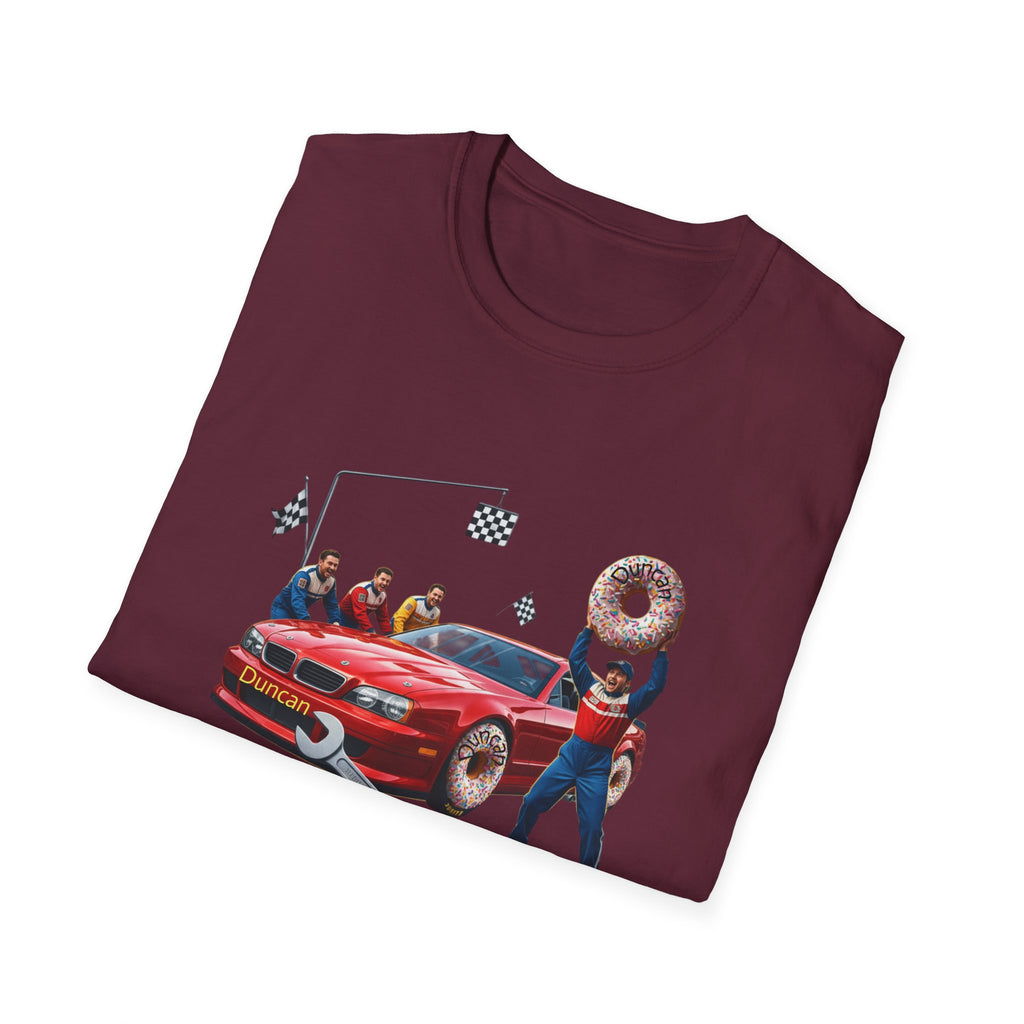 Duncan Misunderstood the Assignment Nascar T-Shirt | Funny Car Donut Racing Design