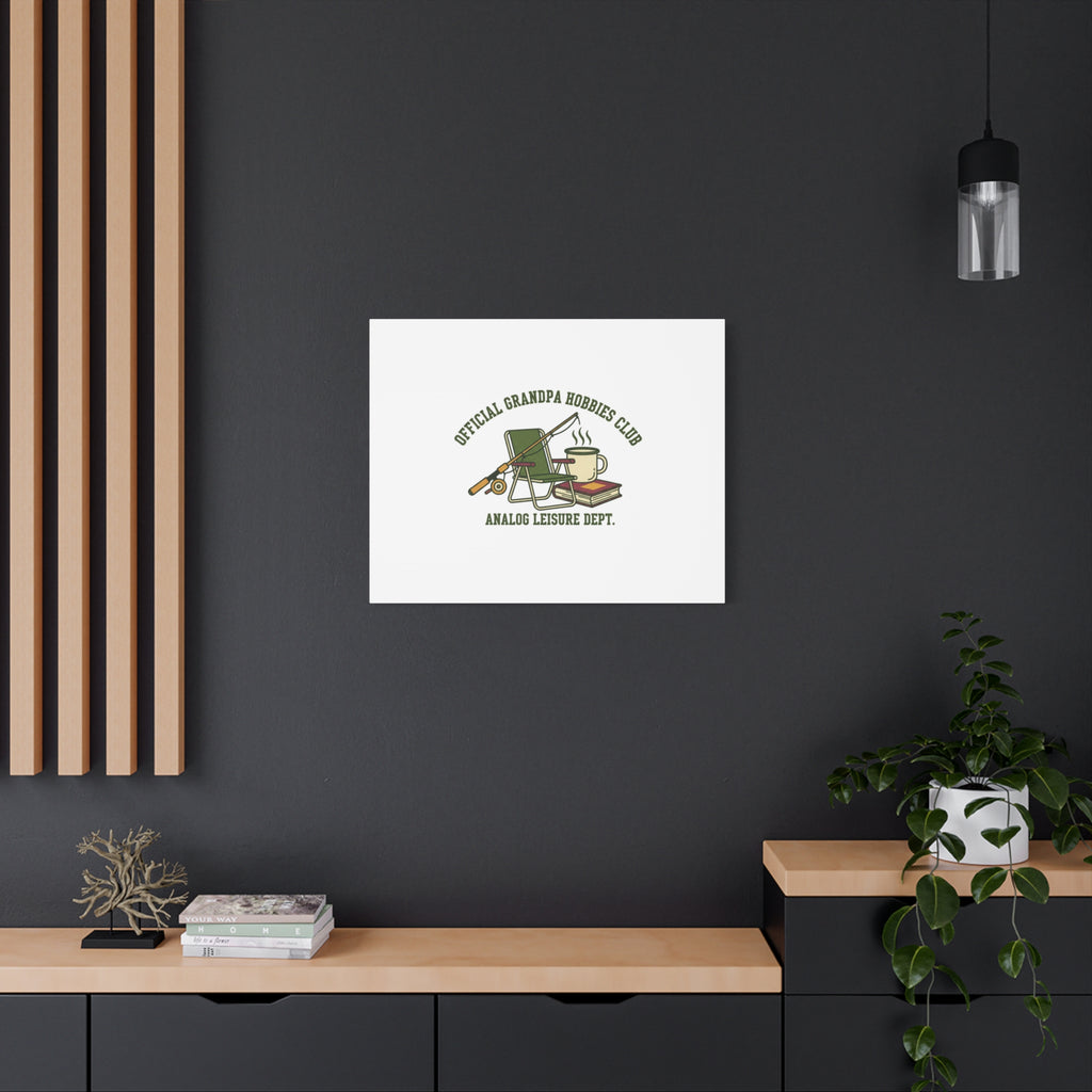 Analog Leisure Dept. Fishing Graphic Canvas | Grandpa Core, Retro Wildlife