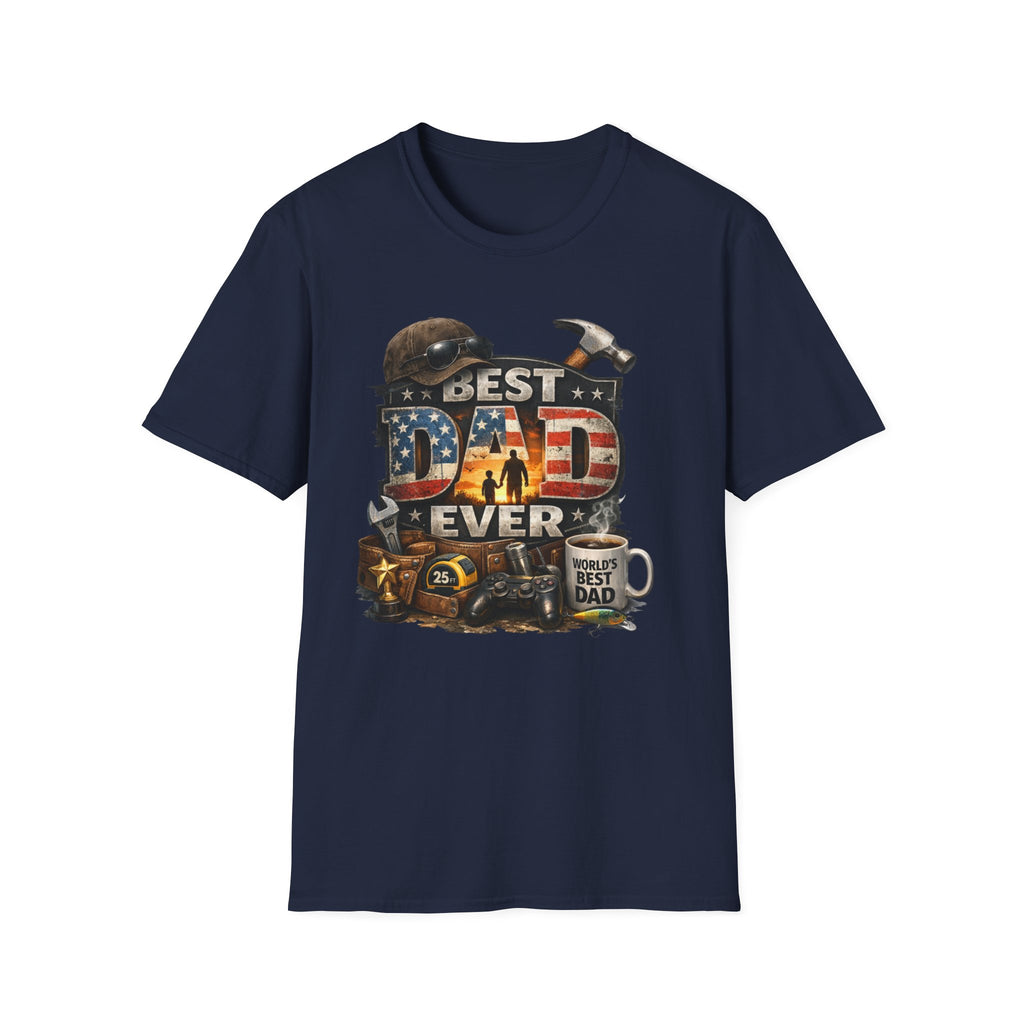 Best Dad Ever Carpenter T-Shirt – Father’s Day Tool Vintage Tee